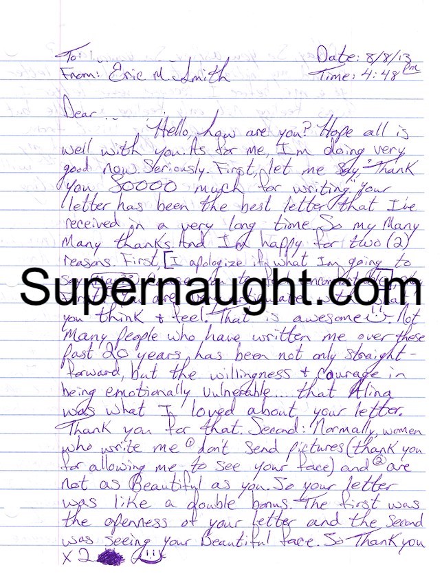 Eric Smith Signed Eight Page Letter