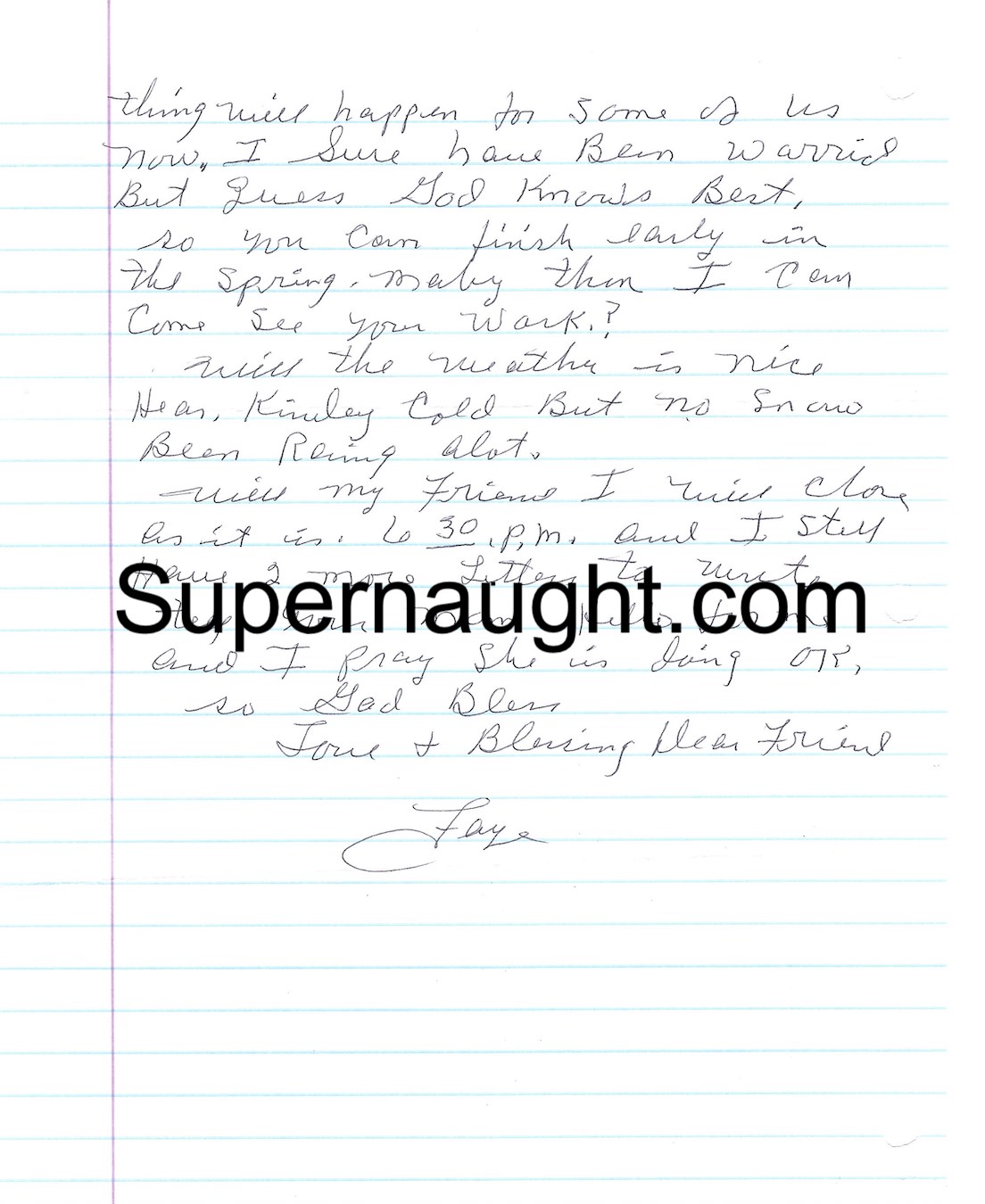 Faye Copeland Two Page Letter and Envelope Set Both Signed image 2