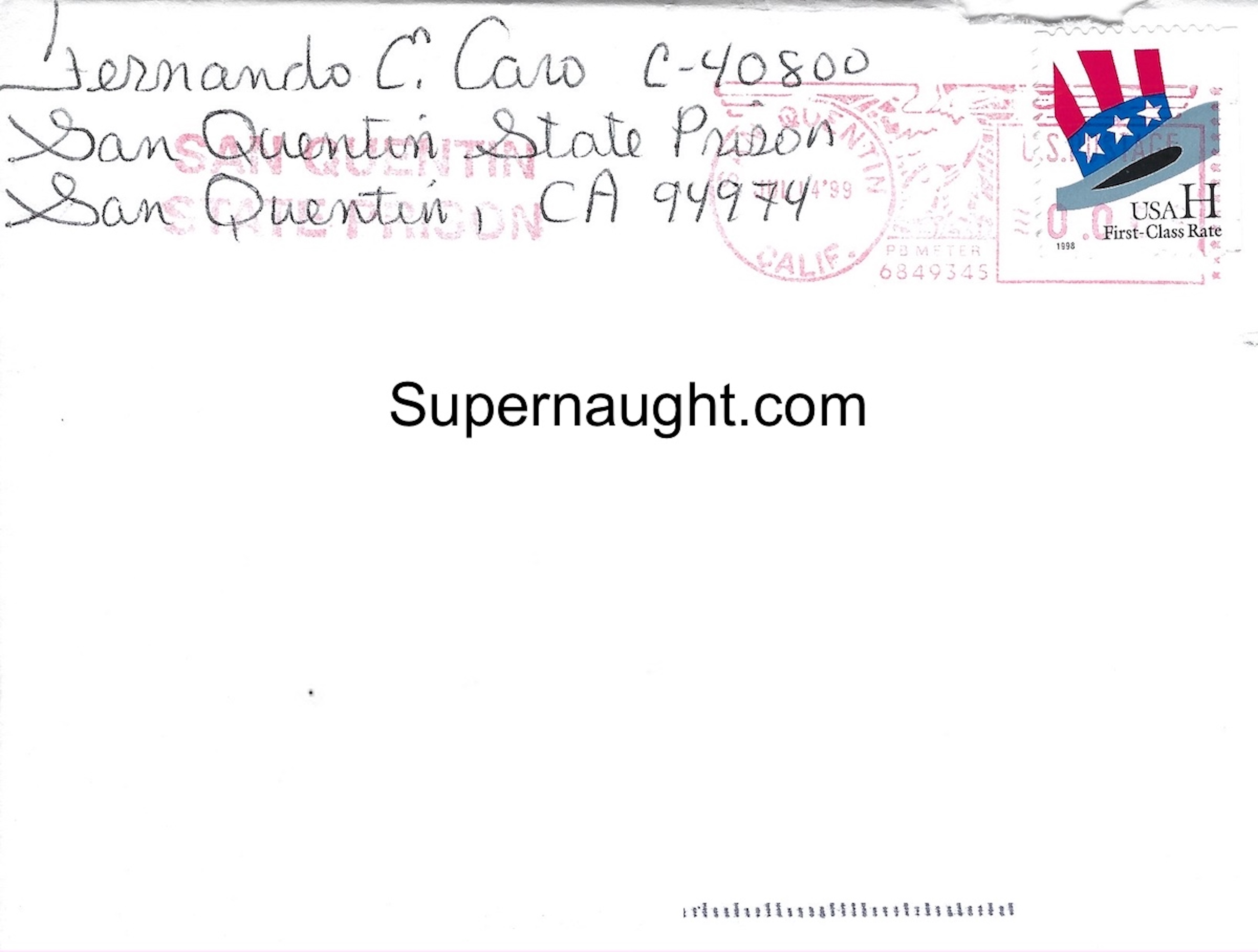 Fernando Caro Card and Envelope Both Signed image 2