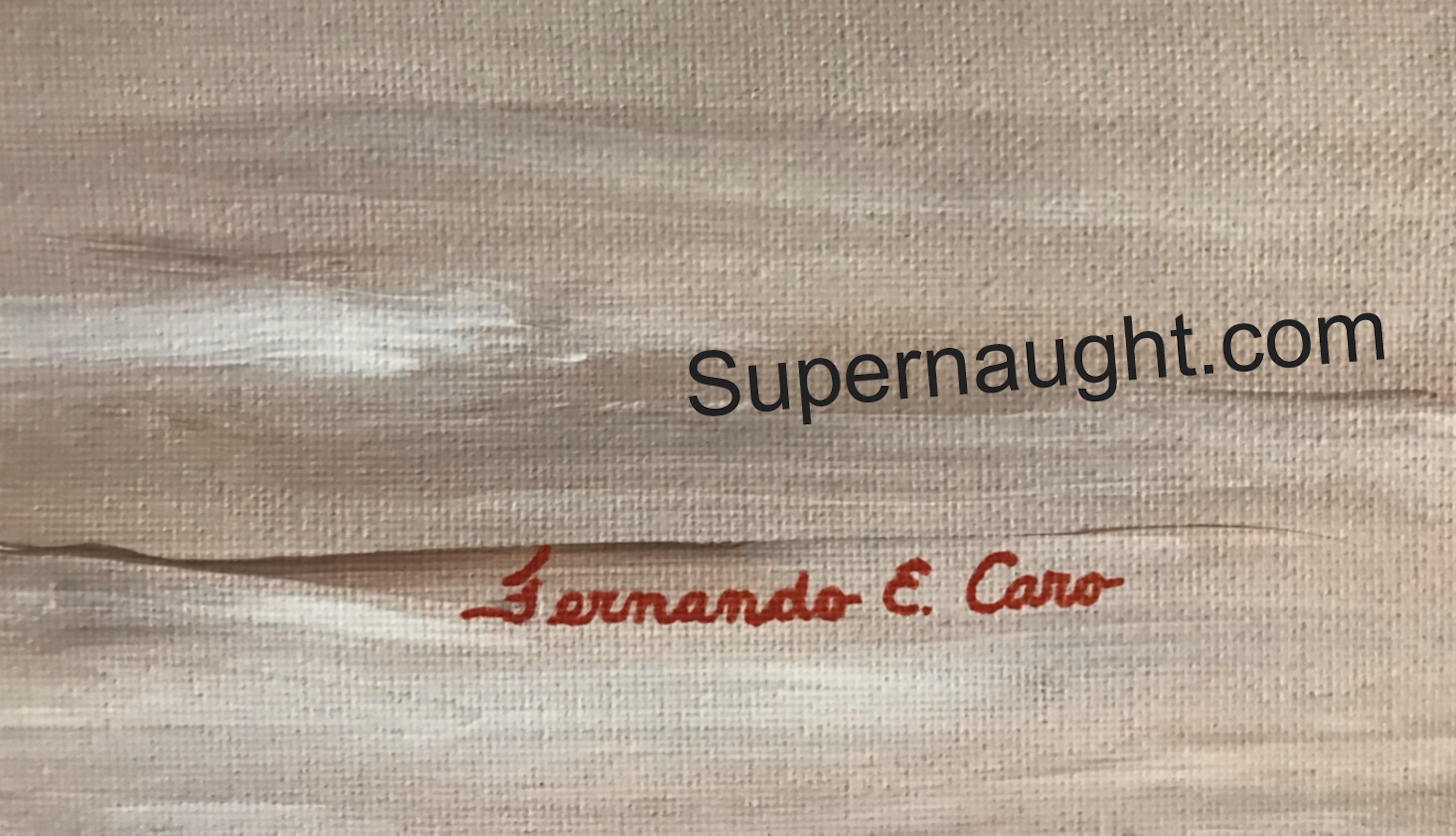 Fernando Caro Painting Signed image 2