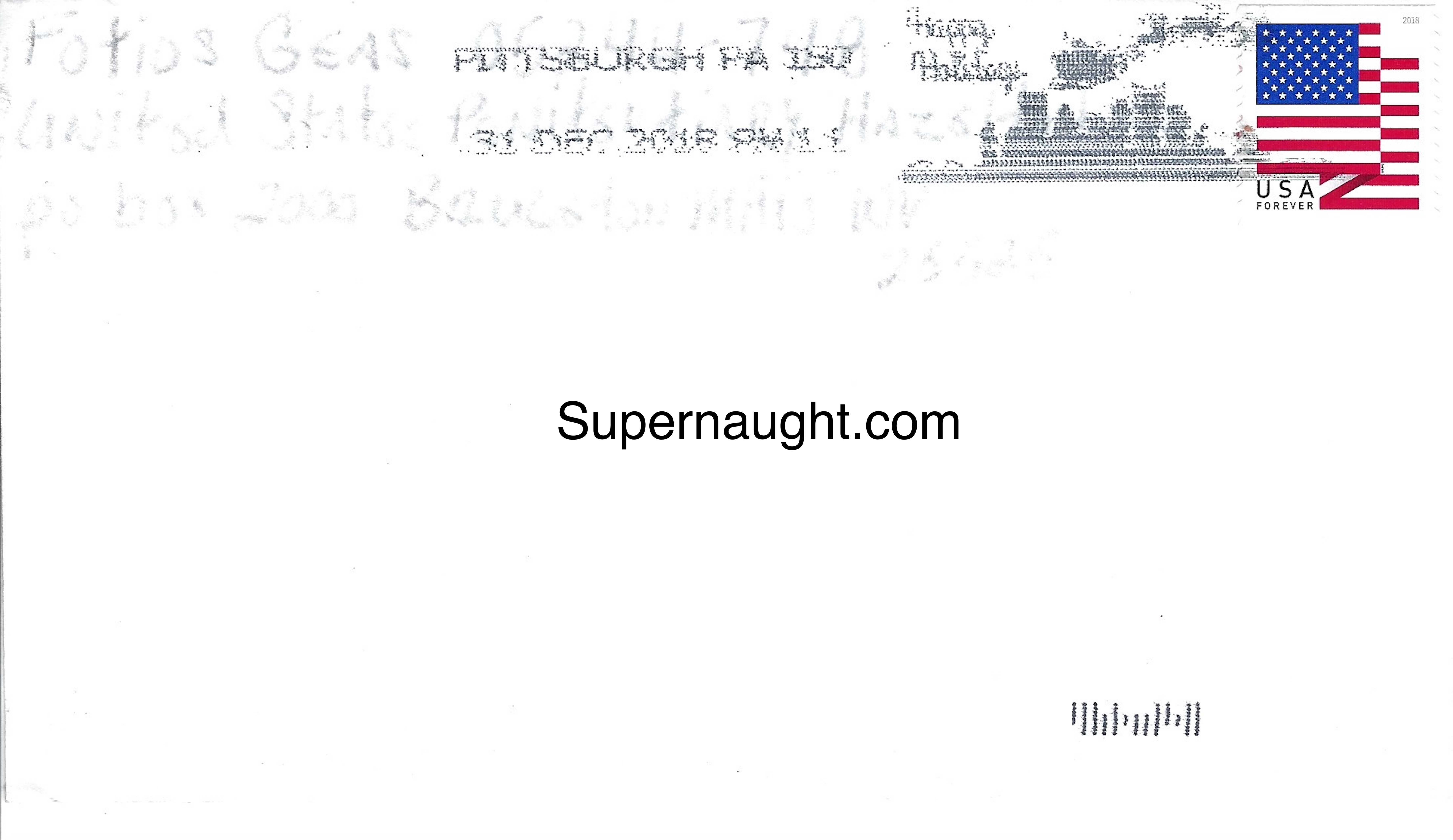 Fotios Geas Letter and Envelope Both Signed image 2