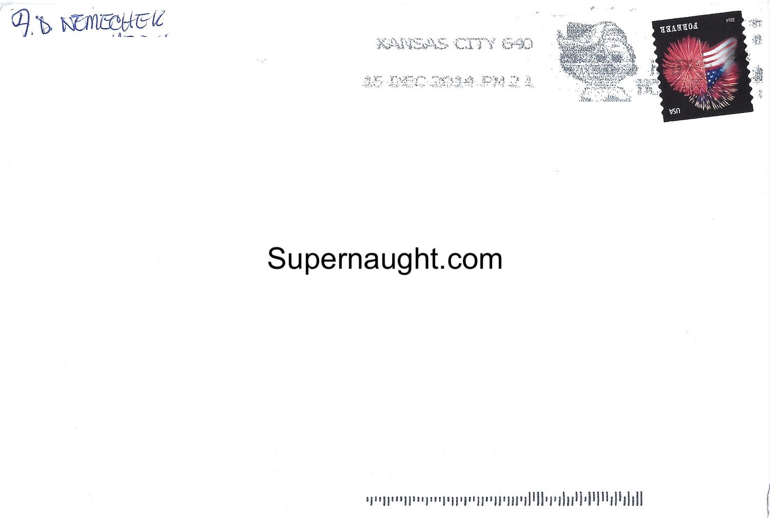 Francis Nemechek Christmas Card and Envelope Set Signed image 2