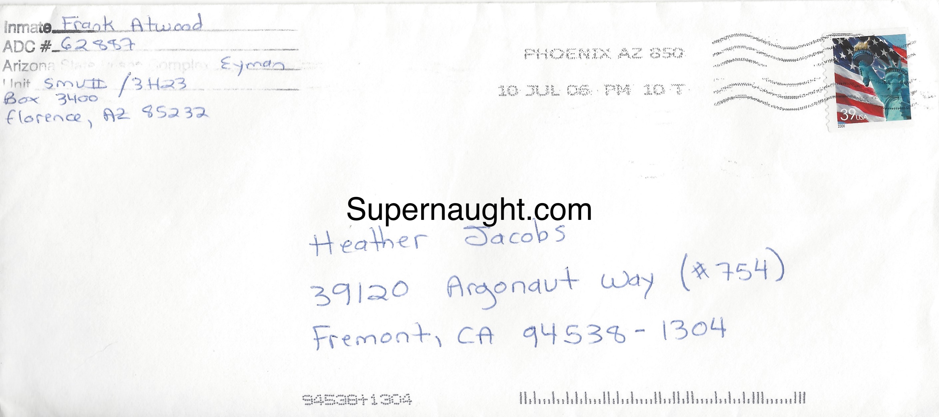 Frank Atwood Three Page Letter And Envelope Set Both Signed image 4