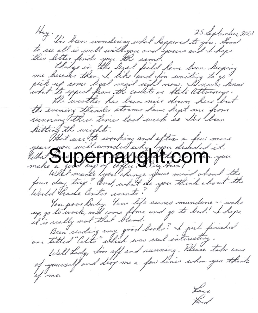 Frederick Waterfield Signed Letter and Envelope Set