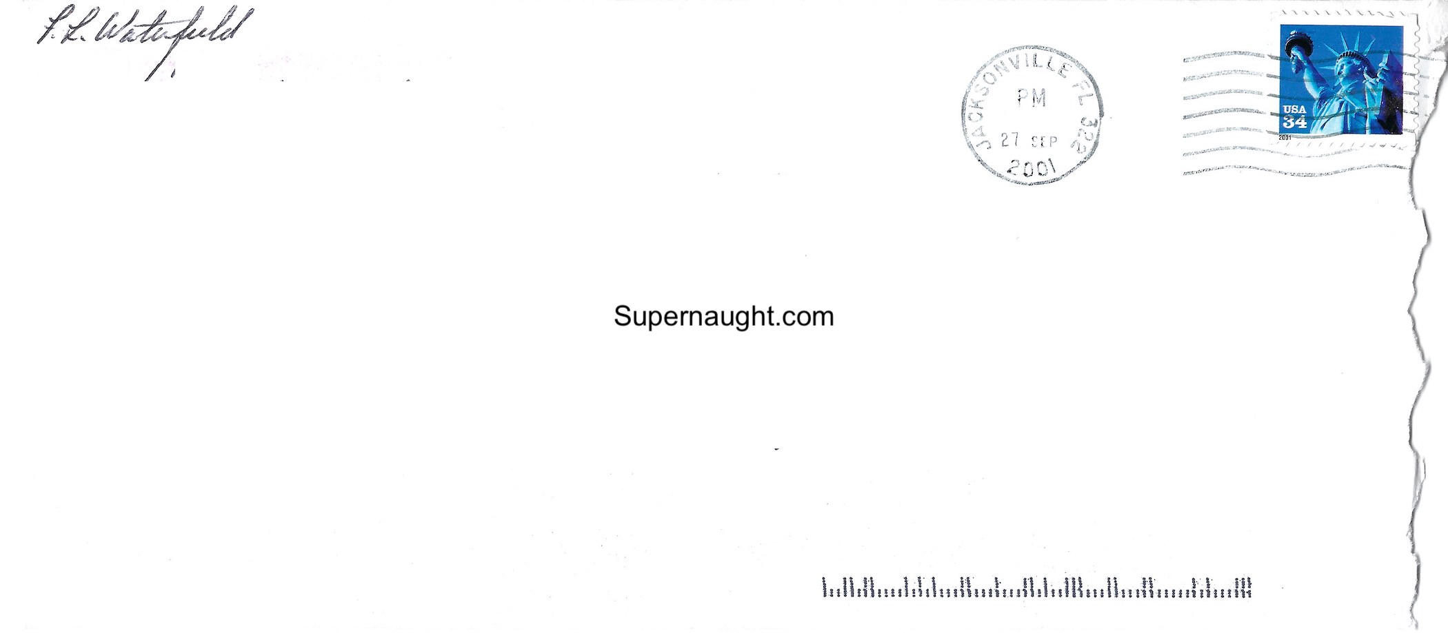 Frederick Waterfield Signed Letter and Envelope Set image 2