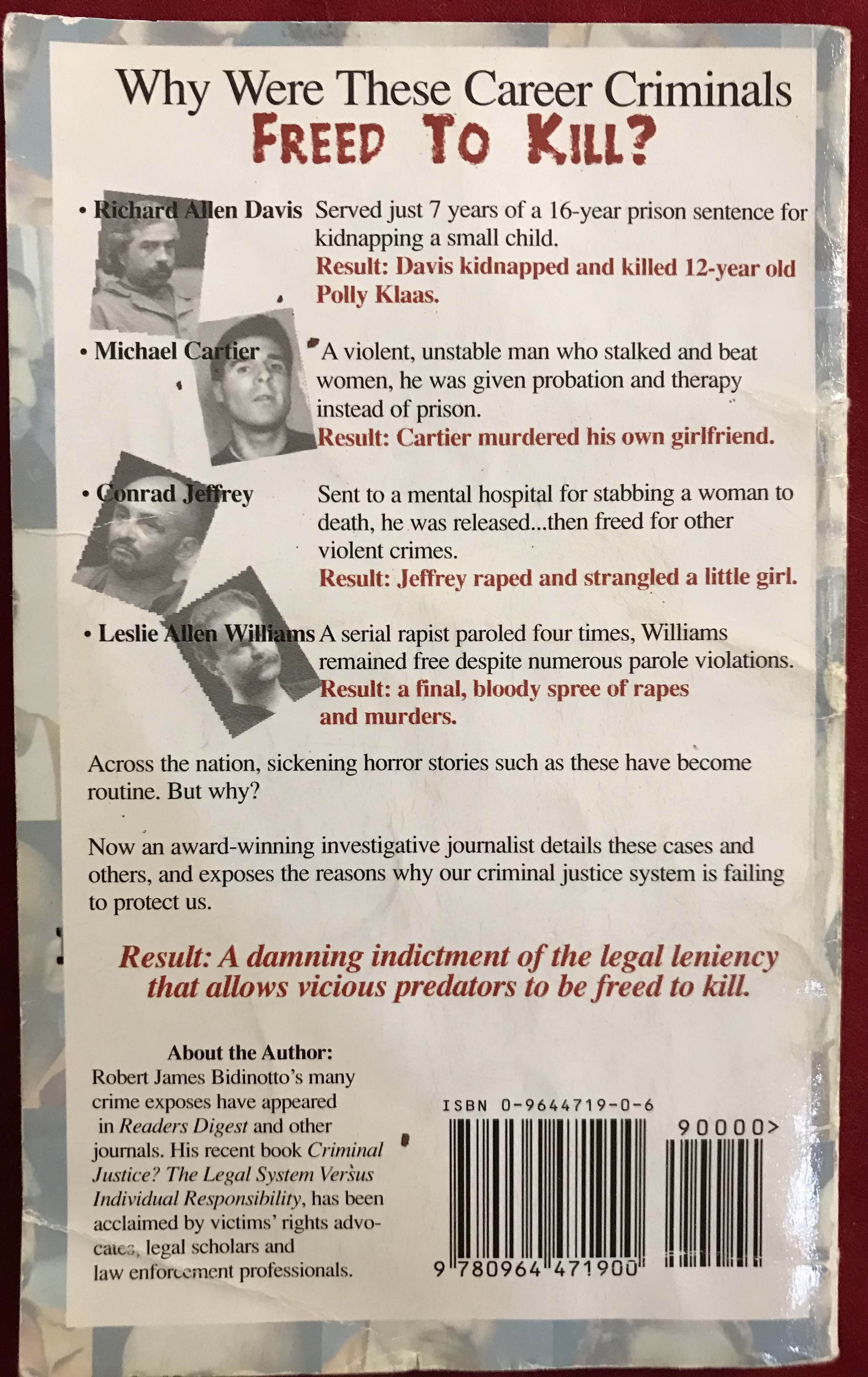 Freed to Kill Robert James Bidinotto 1996 image 2