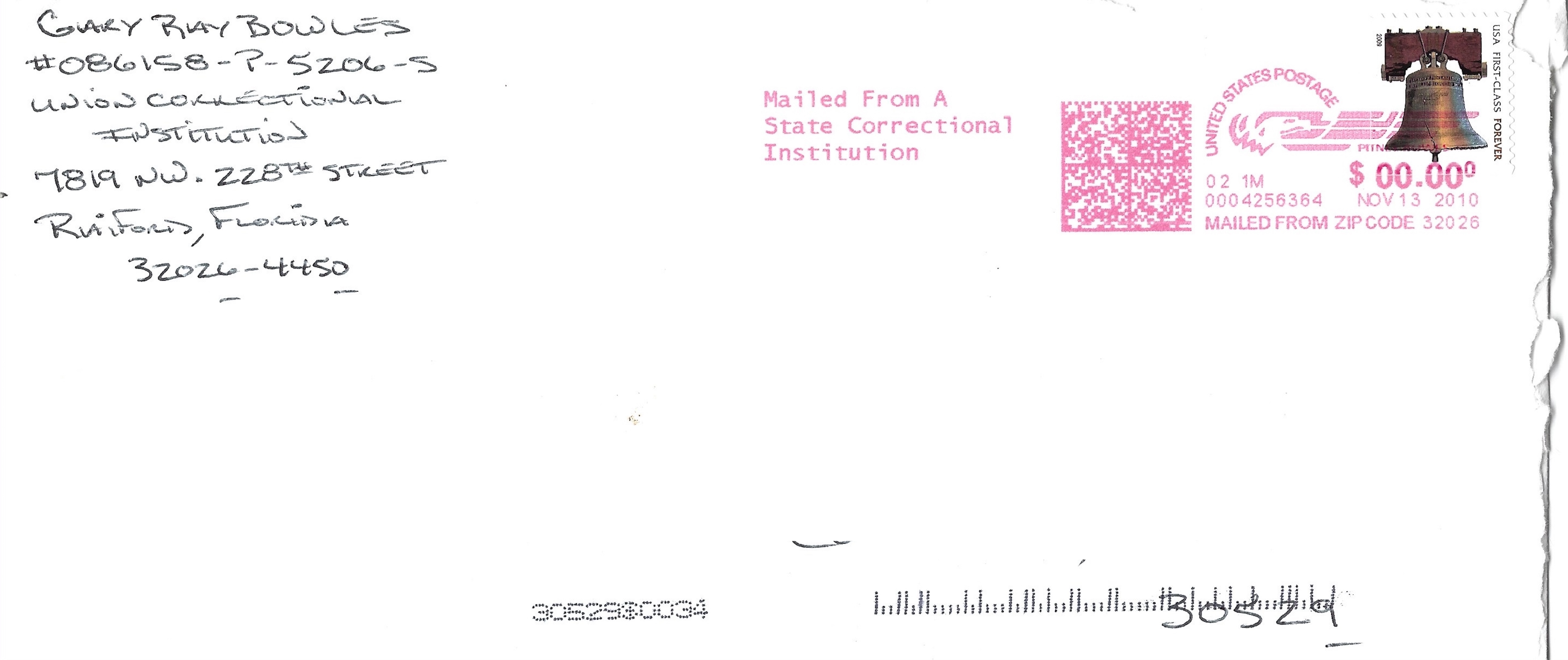 Gary Bowles Letter and Envelope Set Both Signed image 3