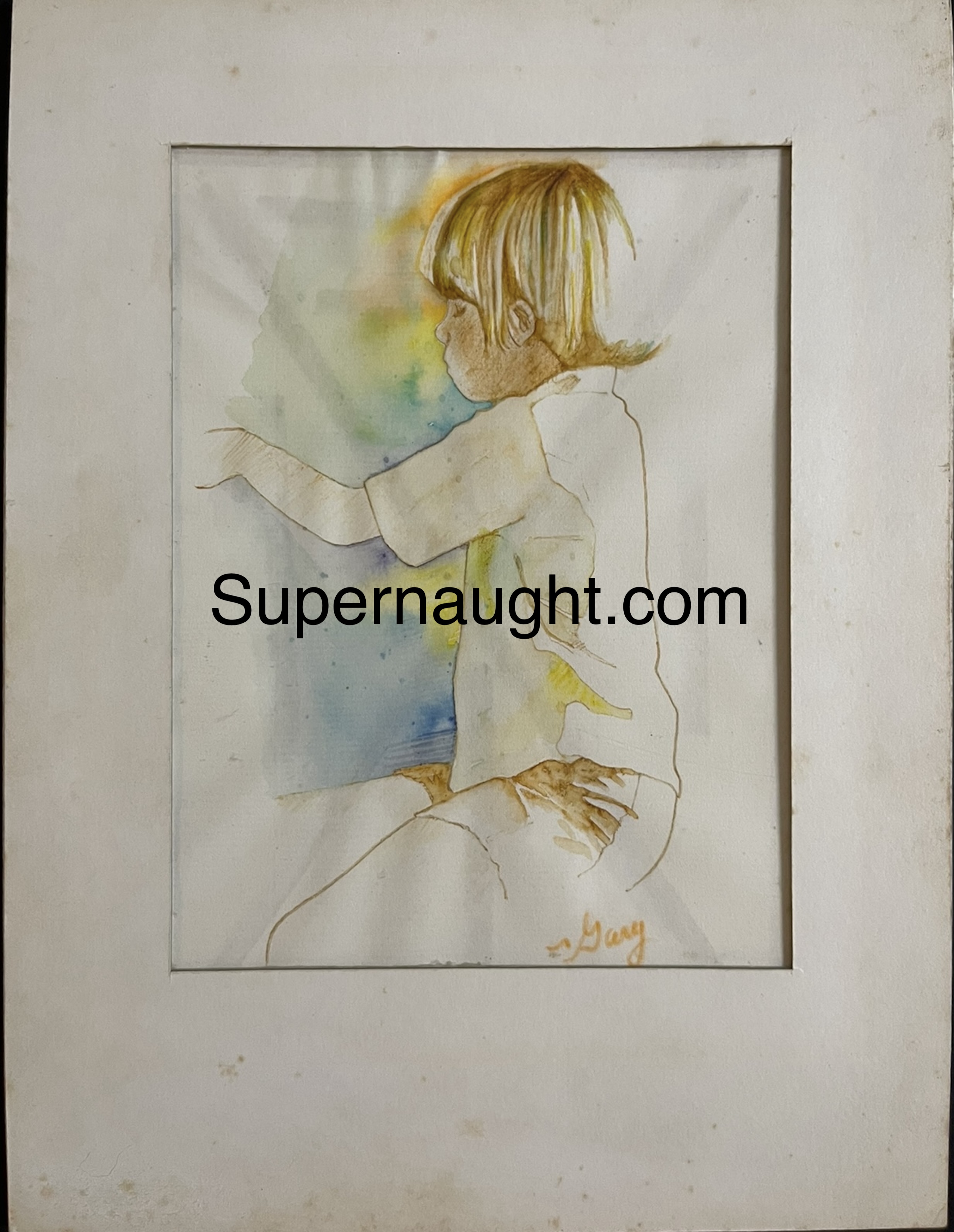 Gary Gilmore Signed Painting with Fingerprints