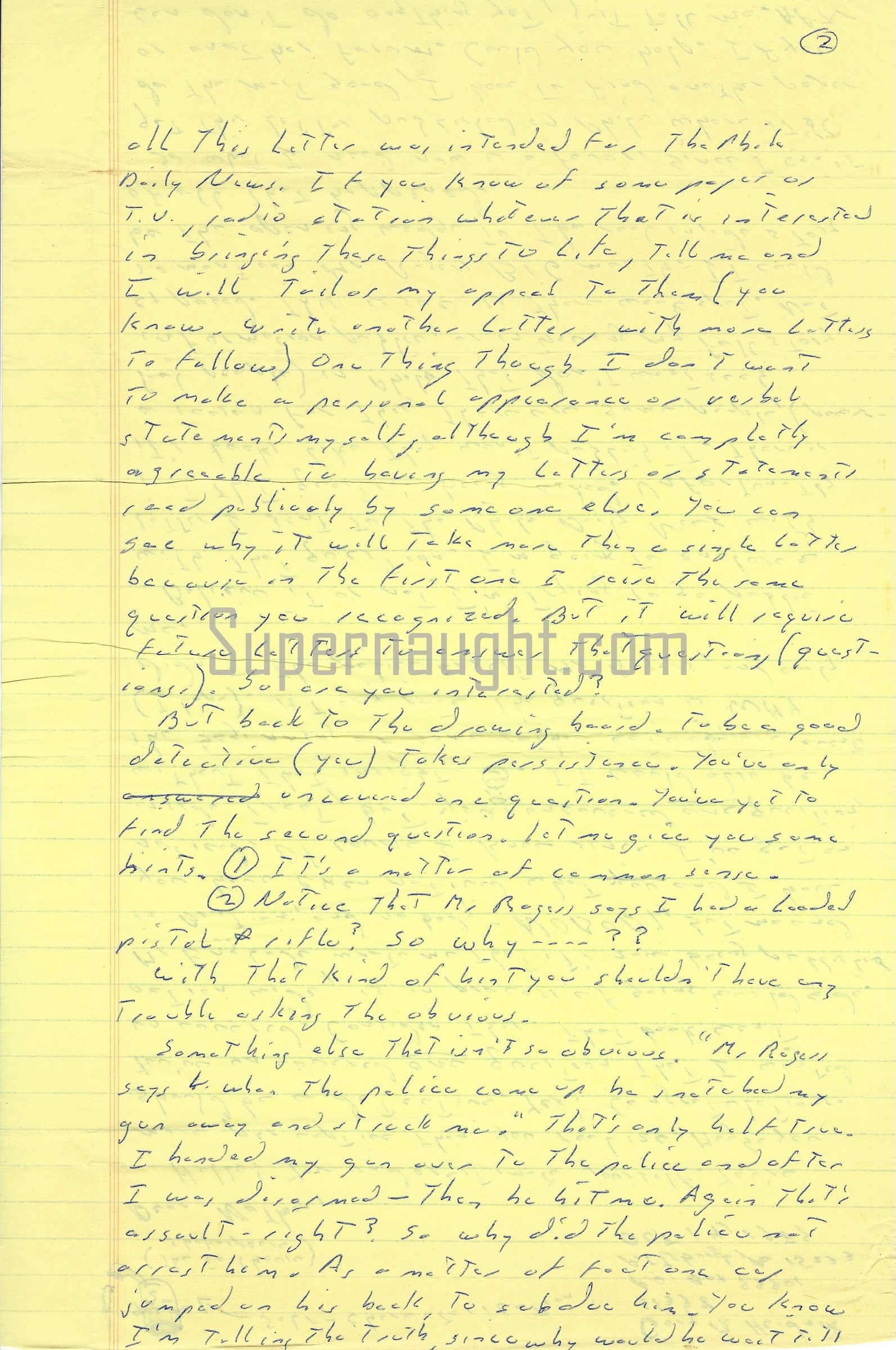 Gary Heidnik Signed Four Page Letter with Drawing Self Portrait image 2