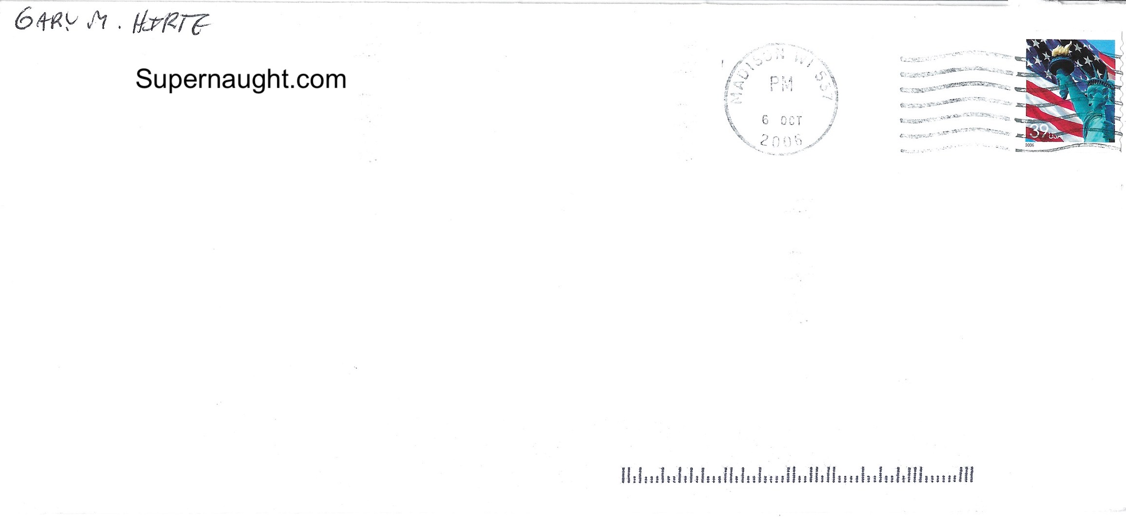 Gary Hirte Letter And Envelope Both Signed image 2