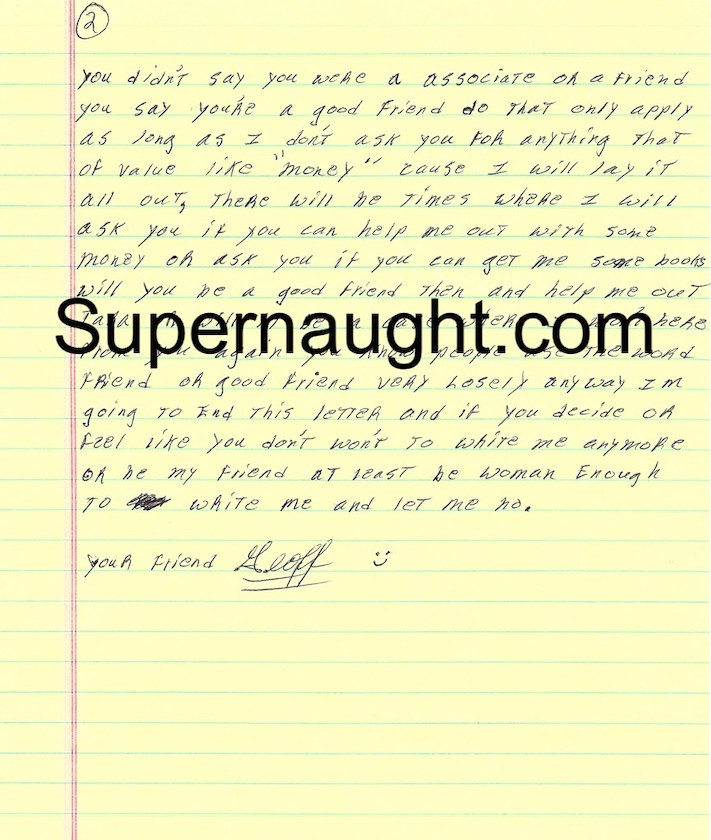Geoffrey Griffin Letter and Envelope Set Signed image 2