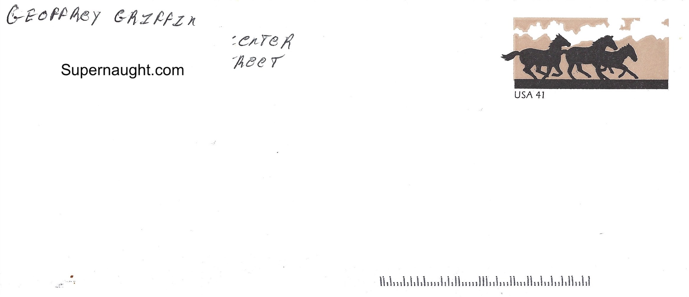 Geoffrey Griffin Letter and Envelope Set Signed image 3