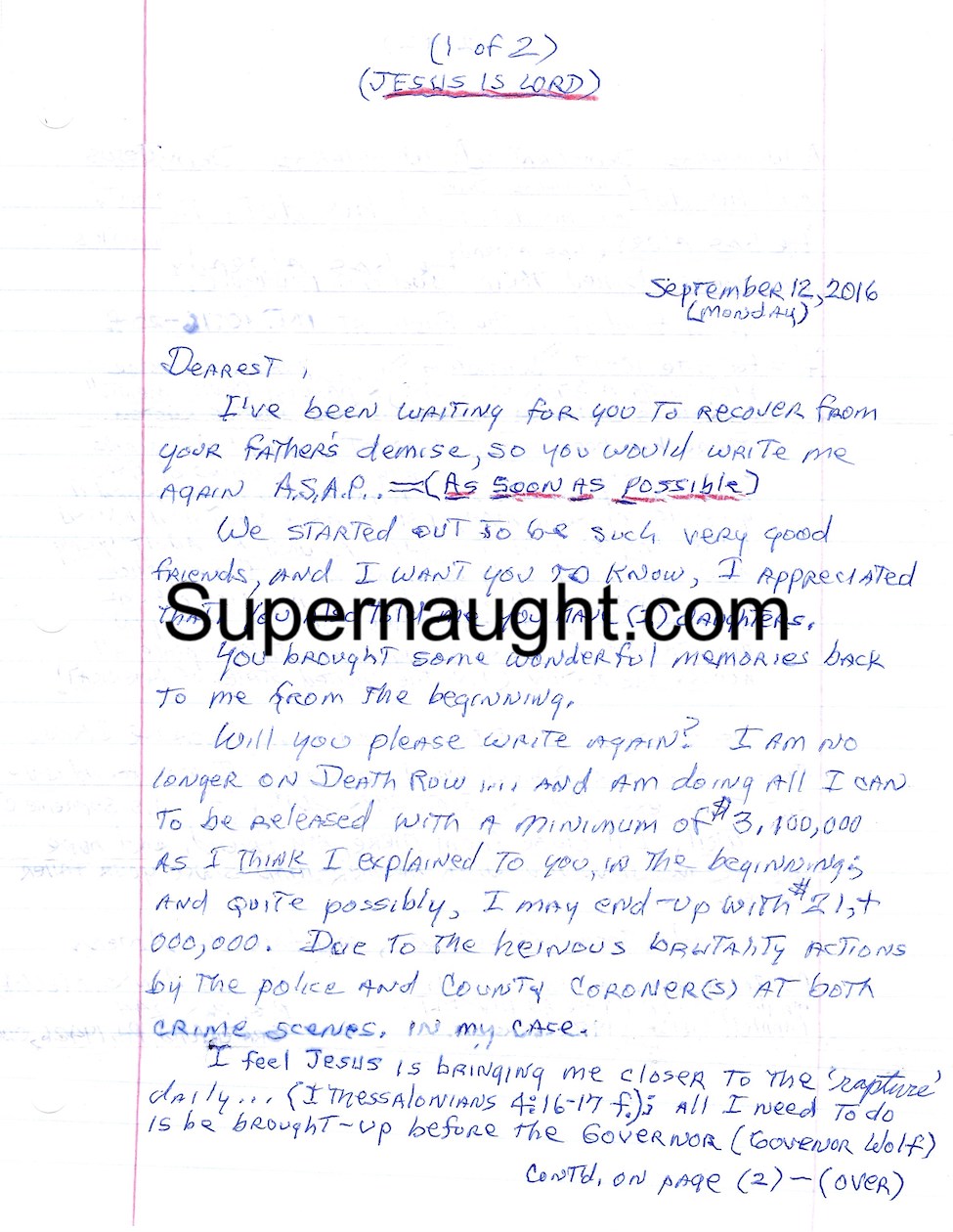 George Banks Handwritten Letter and Envelope Both Signed image 2