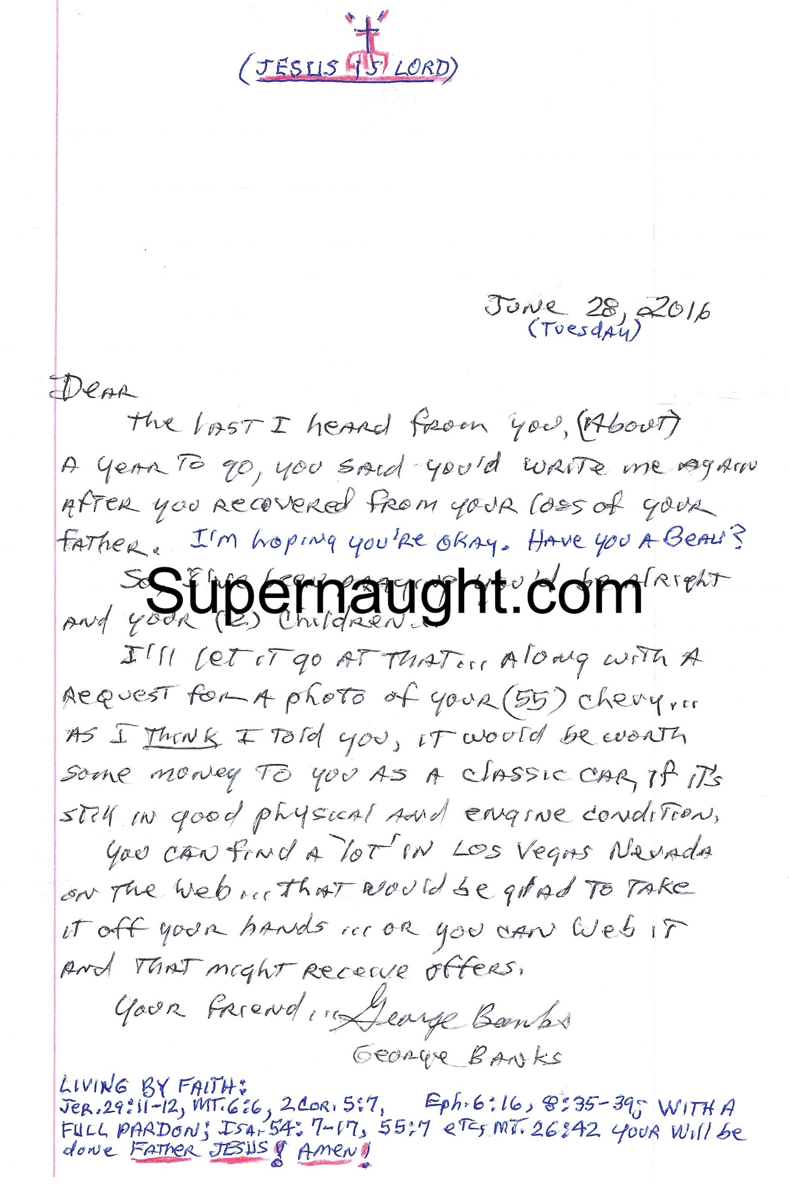 George Banks Letter and Envelope Set Both Signed