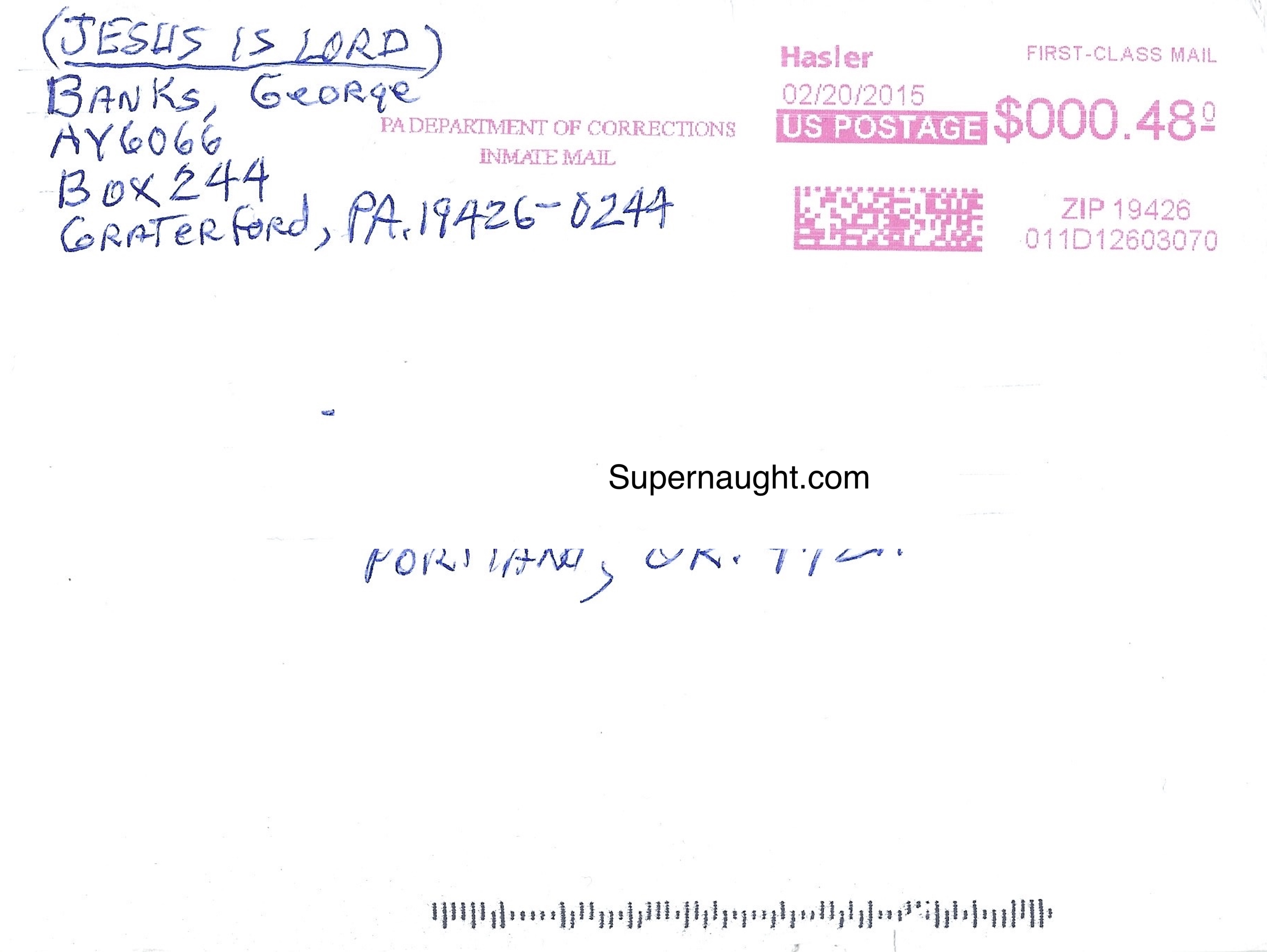 George Banks Signed Envelope
