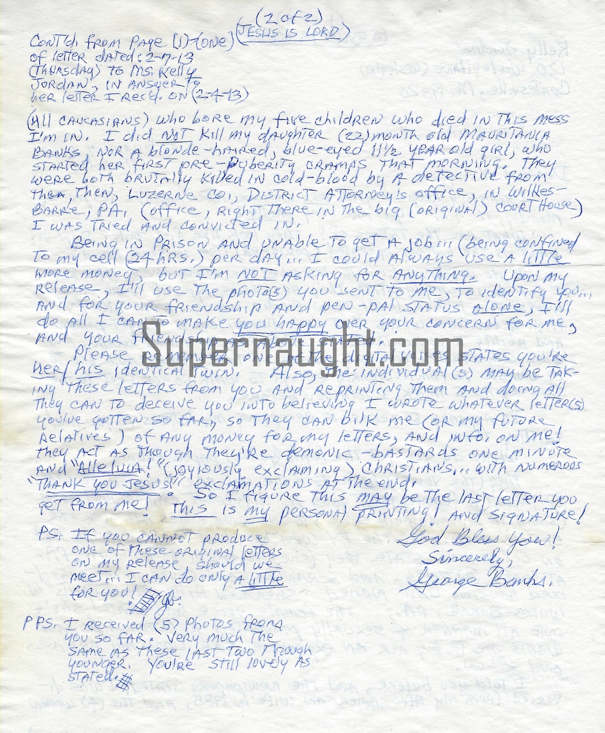 George Banks Letter and Envelope Set Both Signed image 2