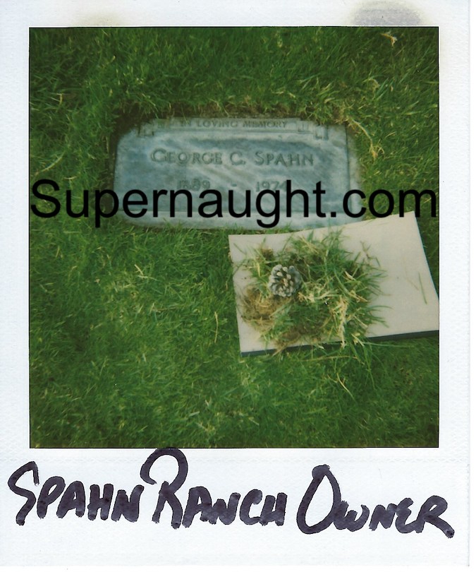 George Spahn Grave Polaroid Manson Family