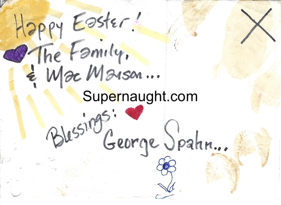 George Spahn Grave Polaroid with Artwork Envelope Signed image 3