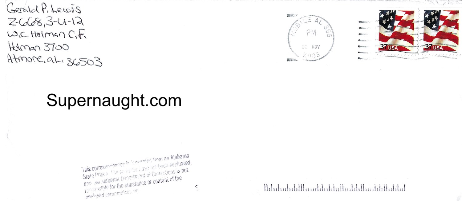 Gerald Lewis Letter and Envelope Both Signed image 3