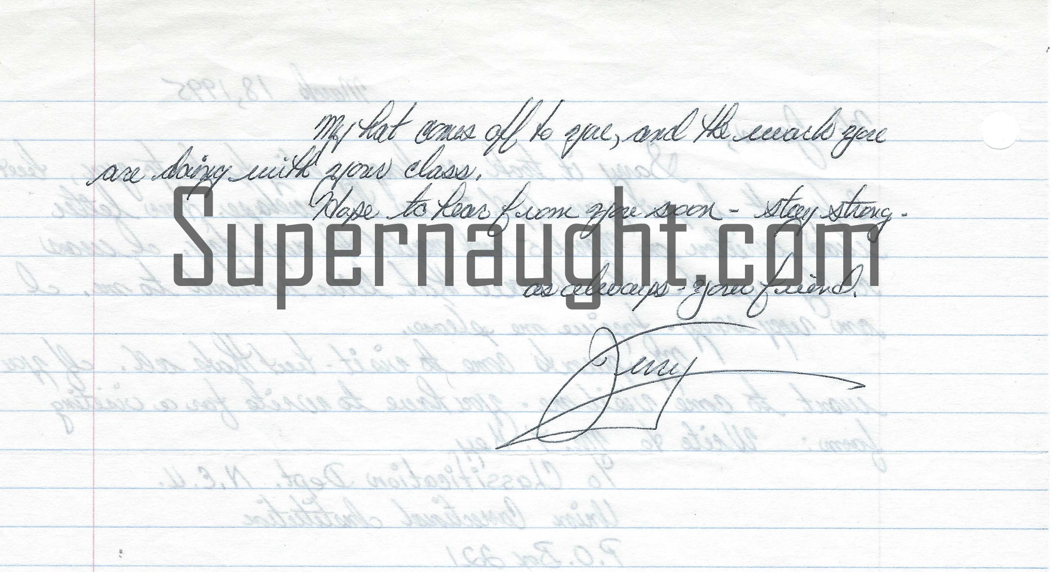 Gerald Stano Signed Letter image 2