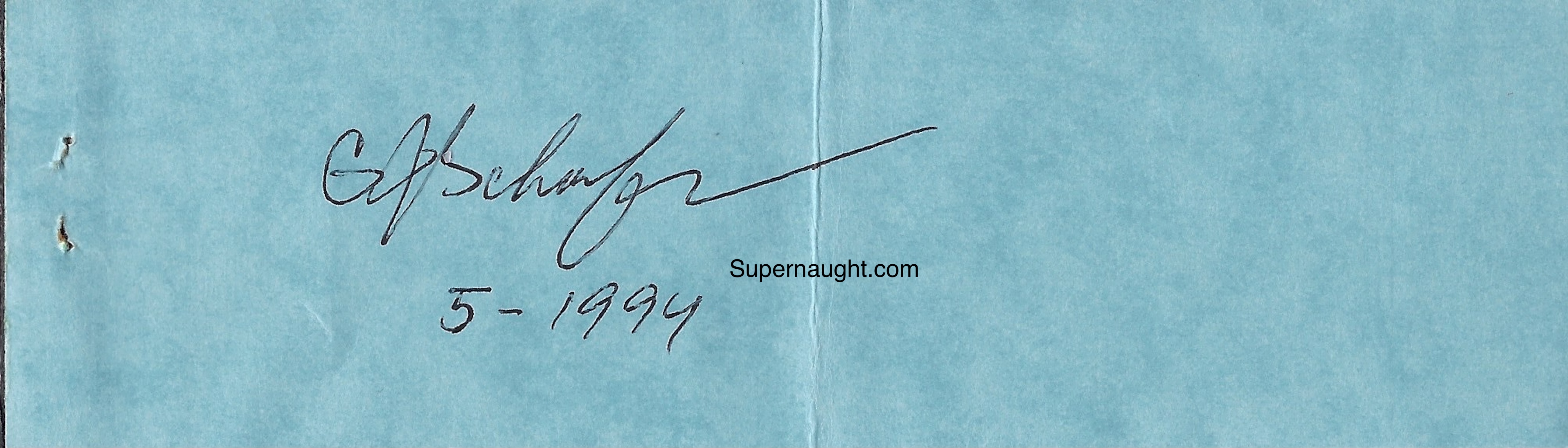 Gerard Schaefer Autograph