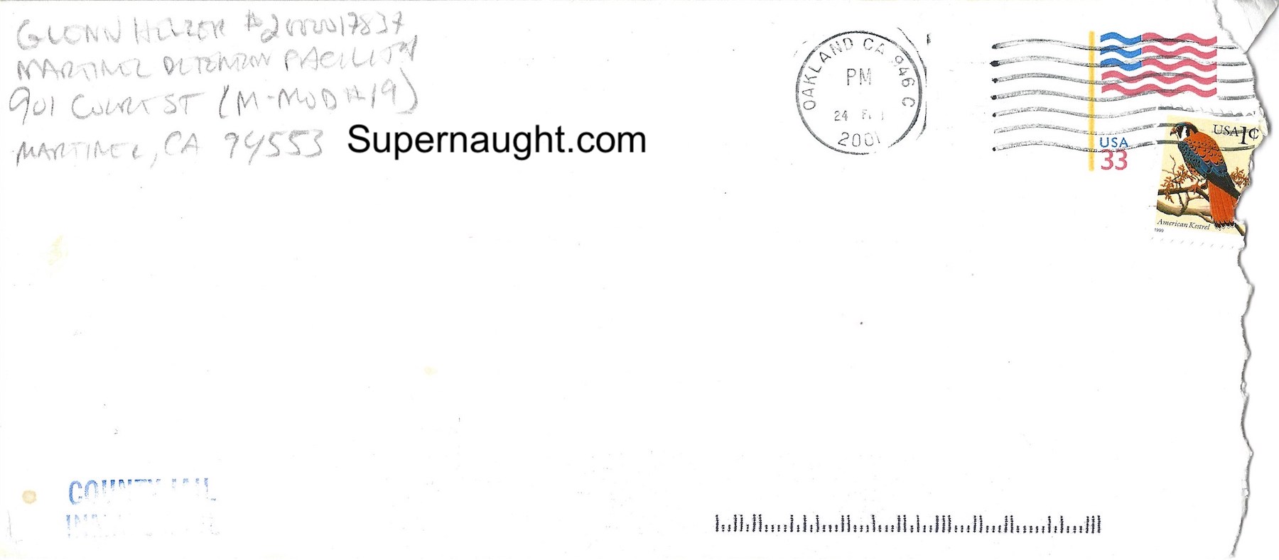 Glenn Helzer Pre Conviction County Jail Envelope Signed