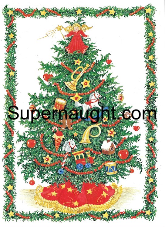 Glenn Holladay Christmas Card and Envelope Both Signed image 2
