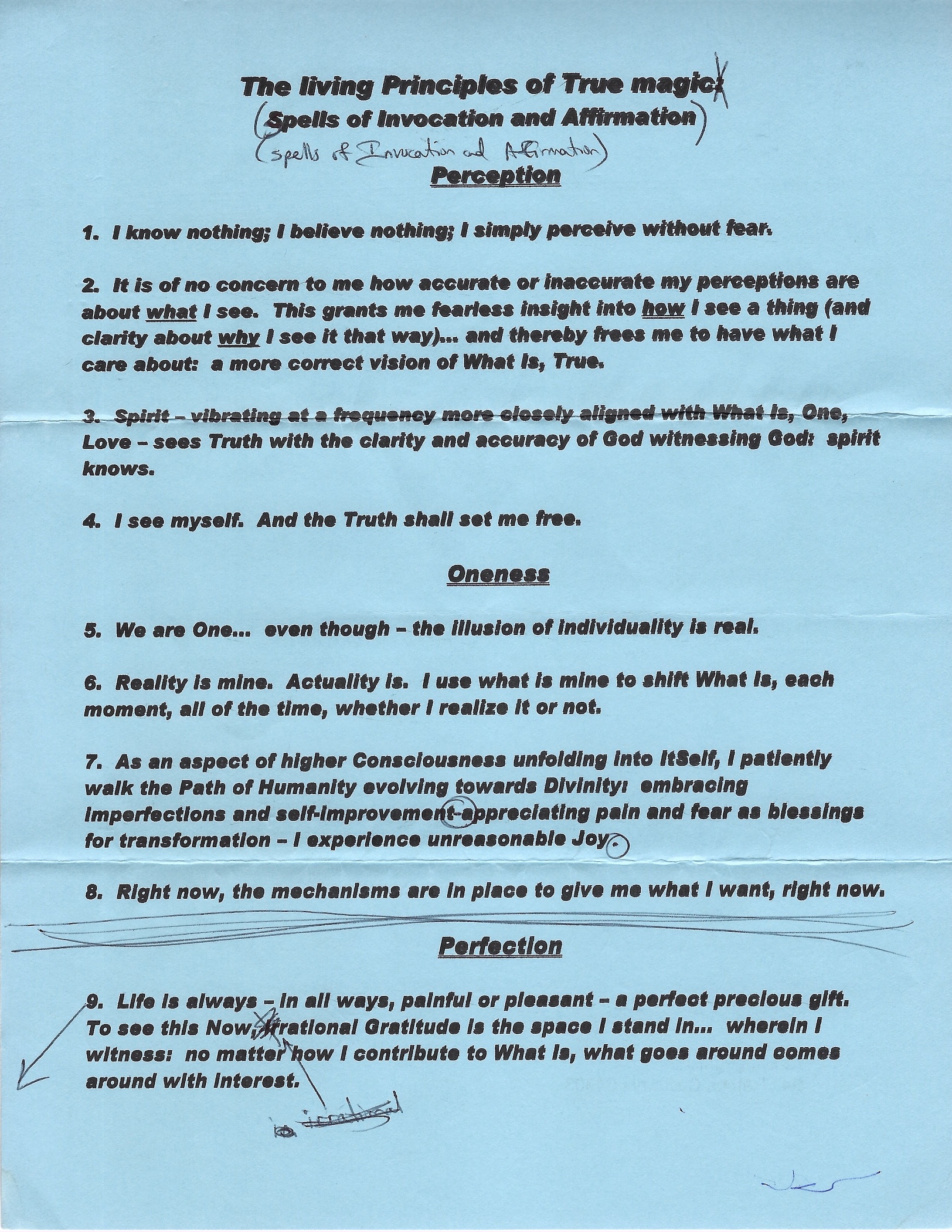 Glenn Helzer Living Principles of True Magic Signed image 2