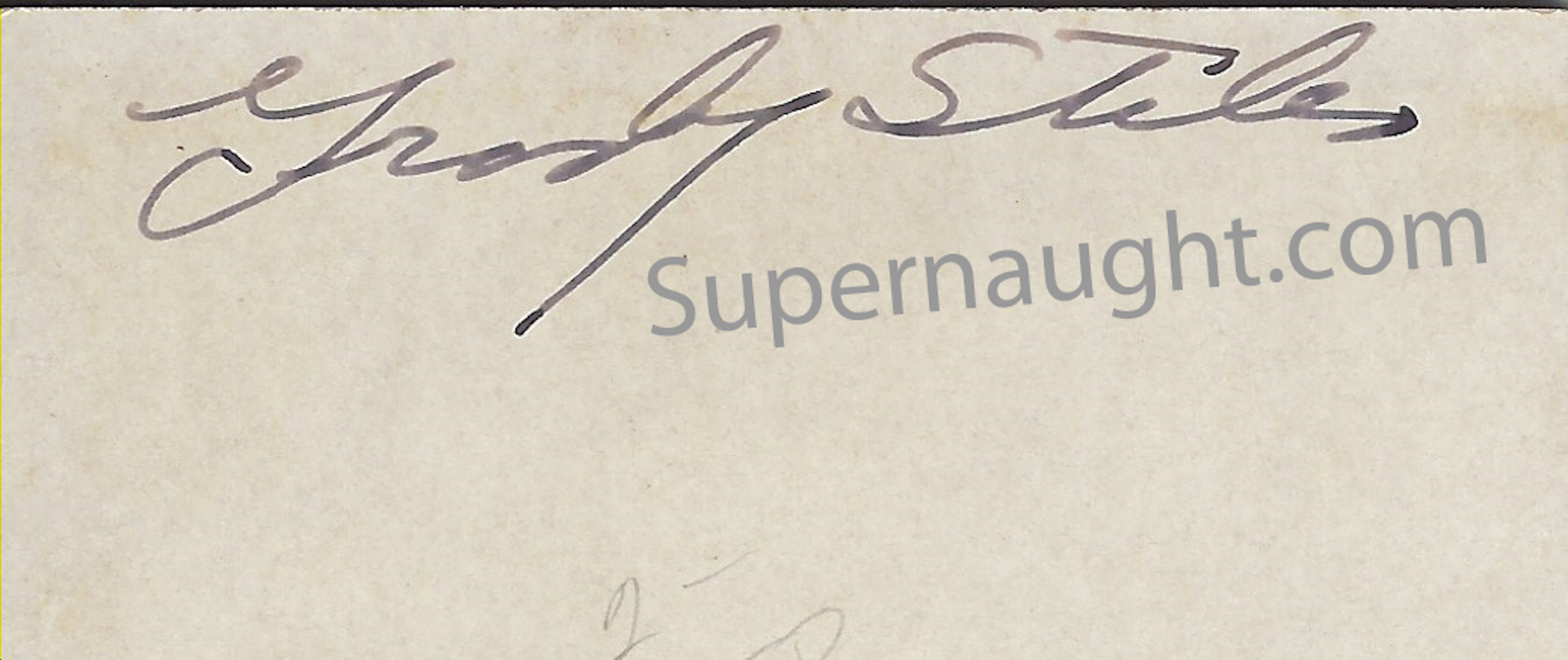 Grady Stiles Jr. Lobster Boy Signed Sideshow Pitch Card image 2