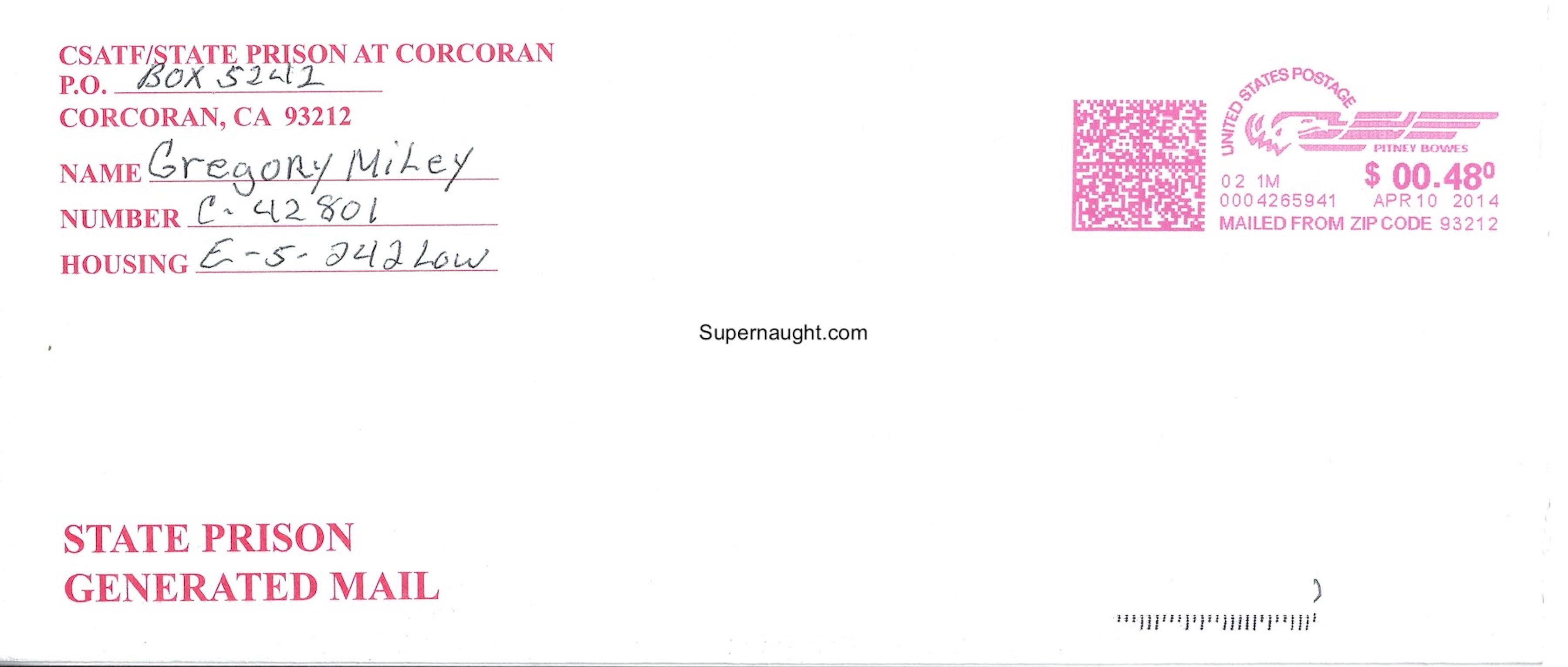 Greg Miley Two Page Letter and Signed Envelope image 2