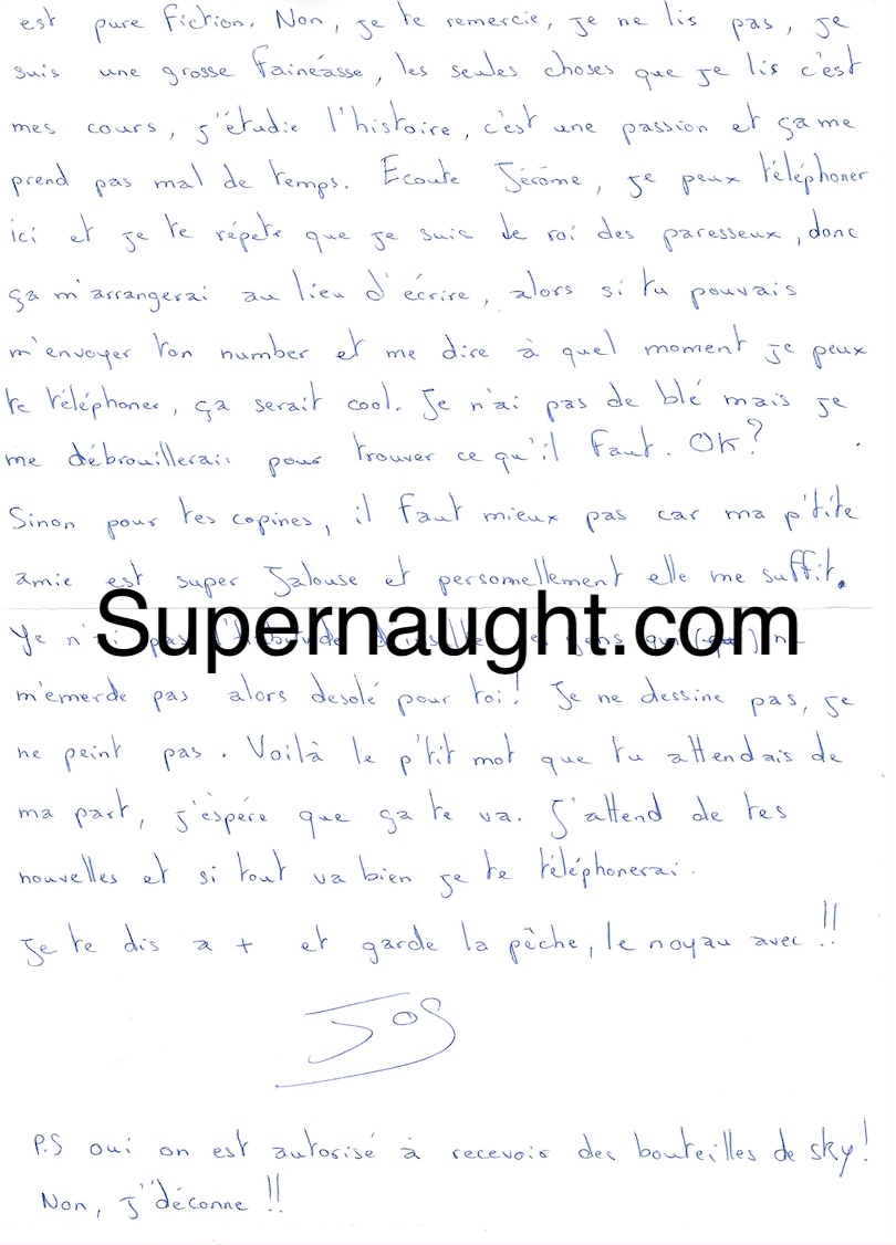 Guy Georges Signed Prison Letter with Envelope Set image 2