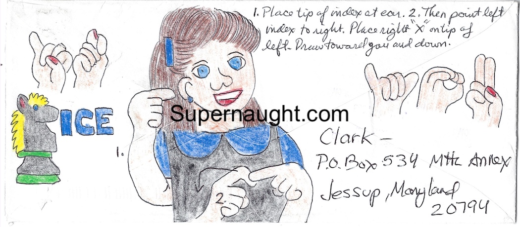Hadden Clark Alter Ego Kristen Letter and Envelope Artwork Set Both Signed image 4
