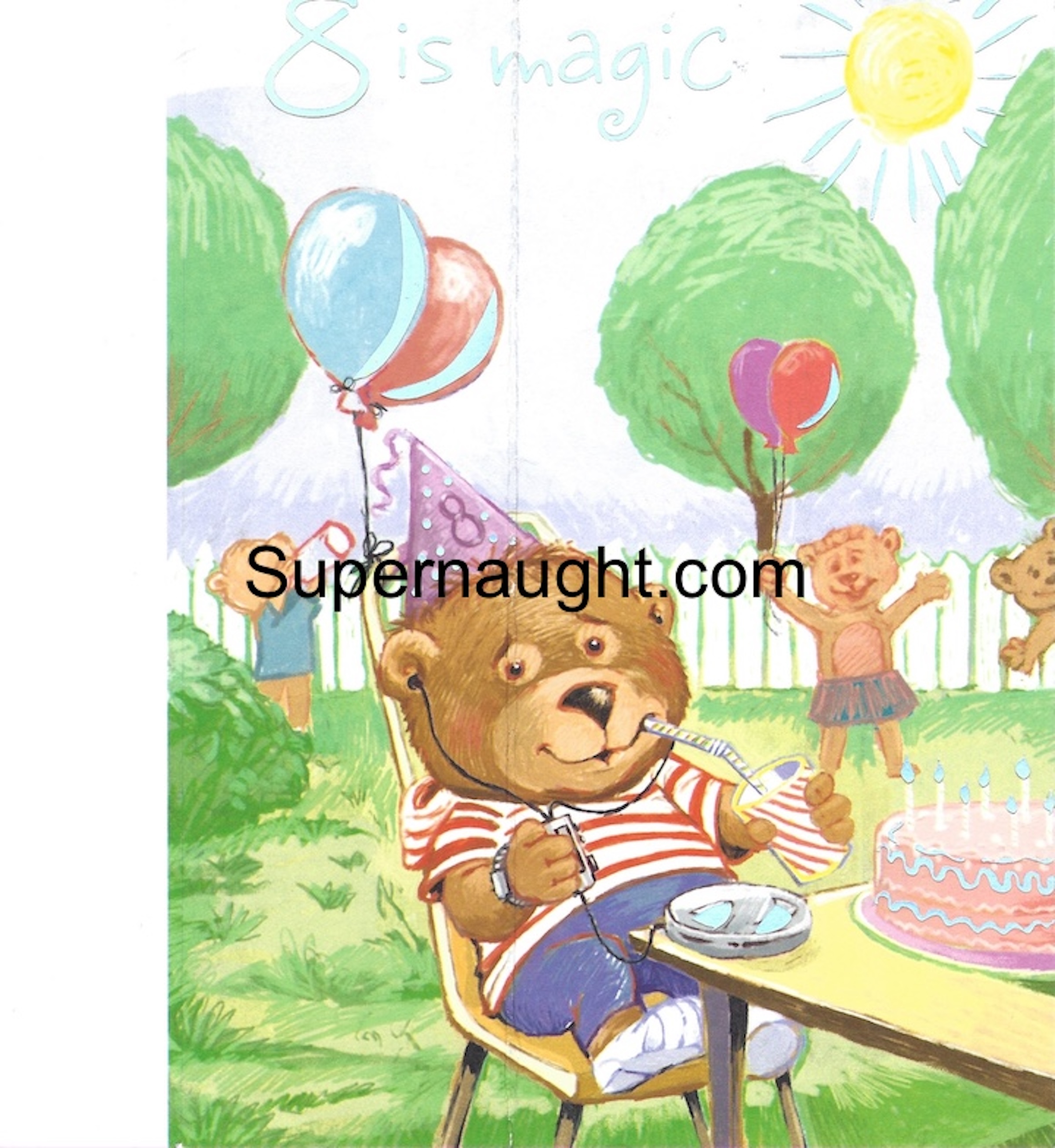 Hadden Clark Handwriting on Birthday Card Im a Girl image 2