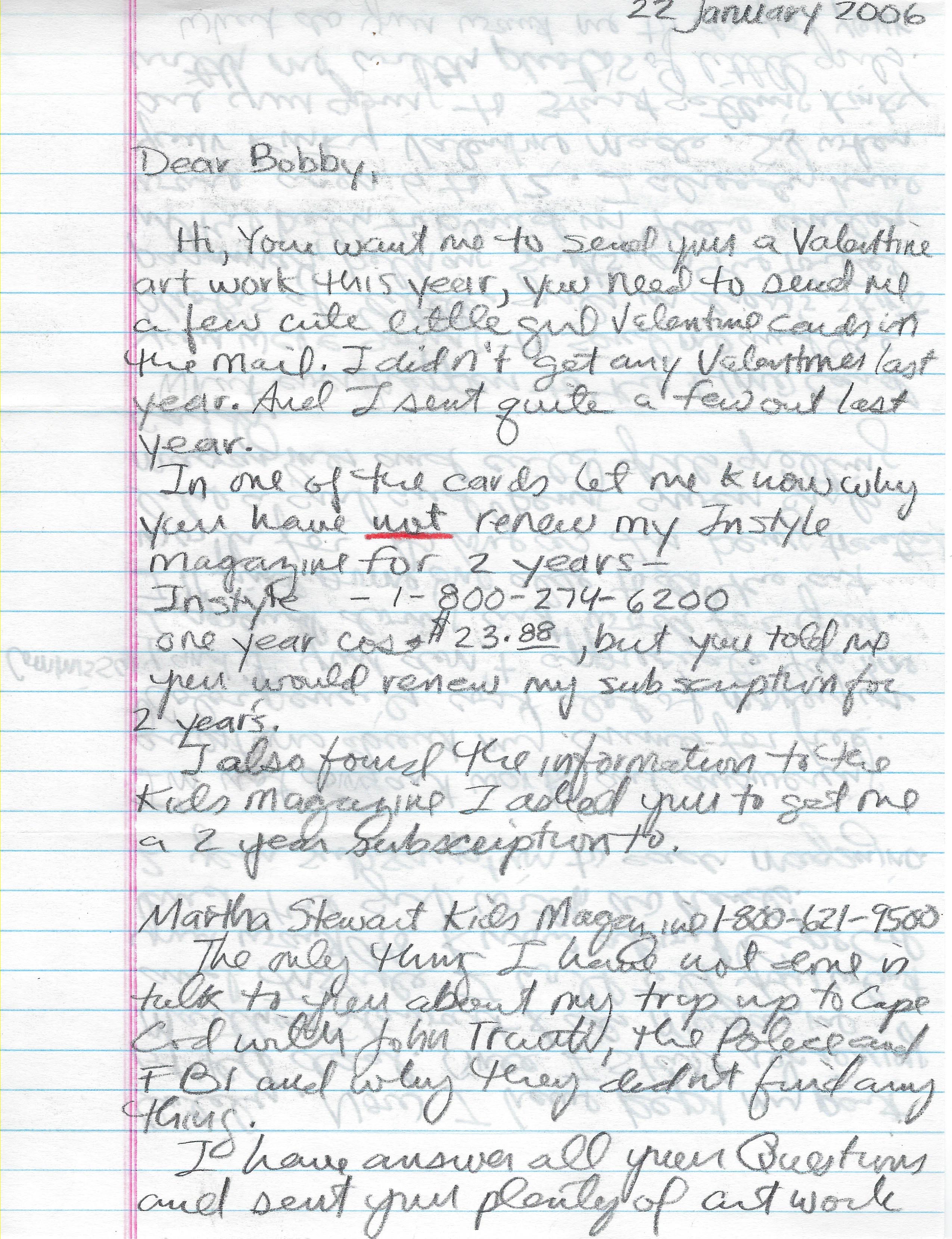 Hadden Clark Letter Signed Kristen and Envelope Set