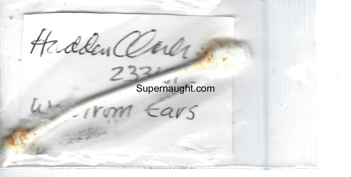 Hadden Clark Signed Ear Wax Q Tip