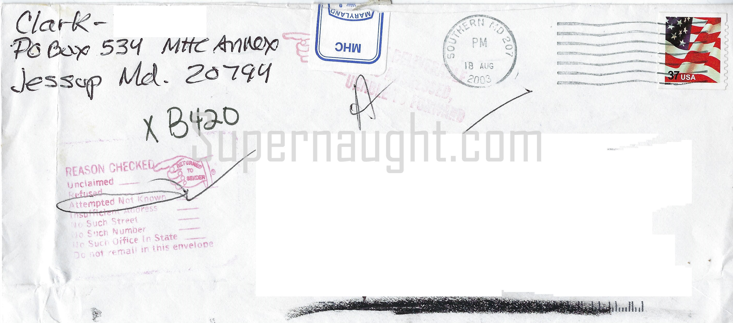 Hadden Clark Signed Letter and Envelope Set image 2