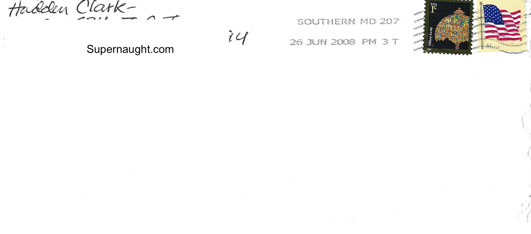 Hadden Clark Two Page Letter and Envelope Both Signed image 3