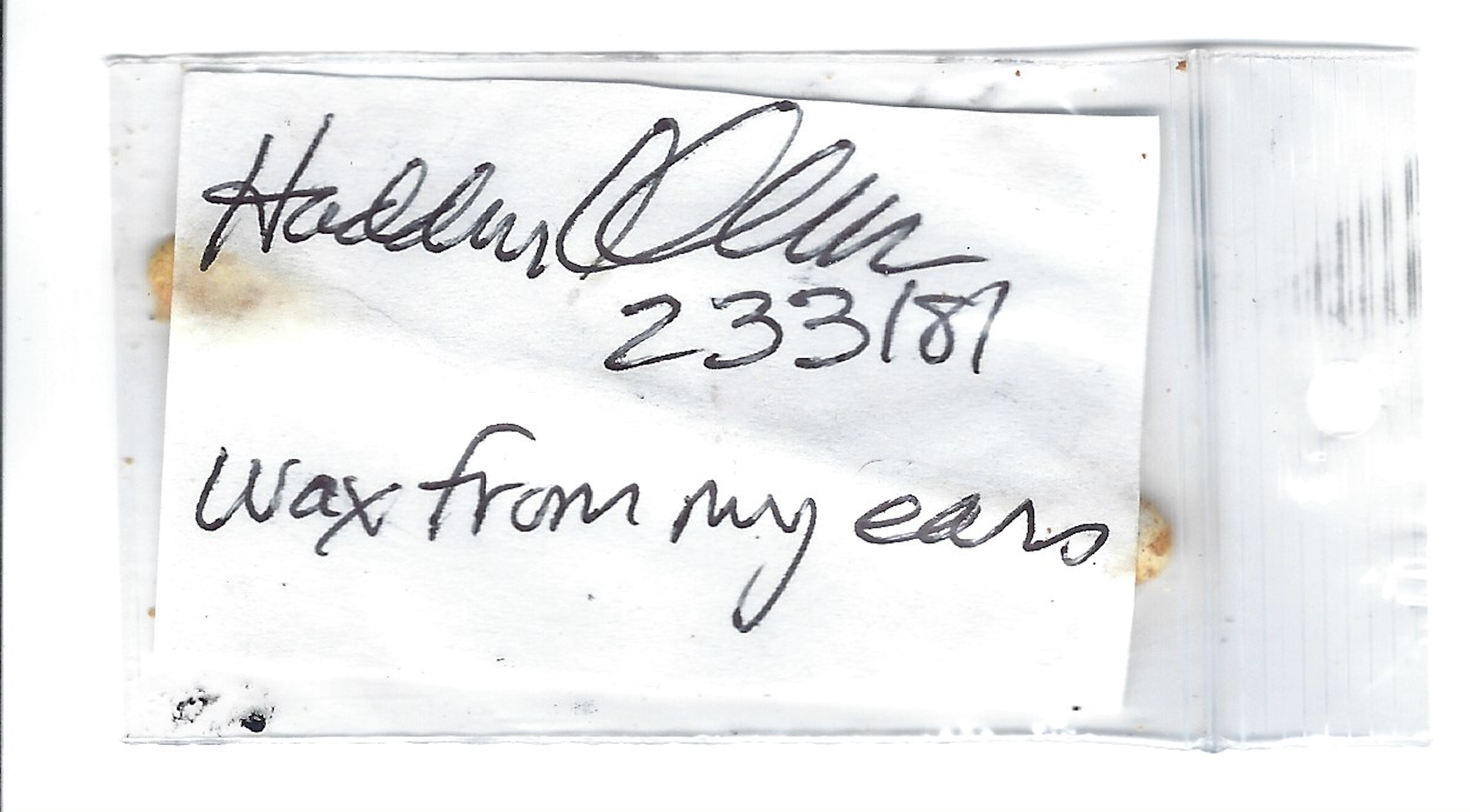 Hadden Clark Used Q Tip Signed