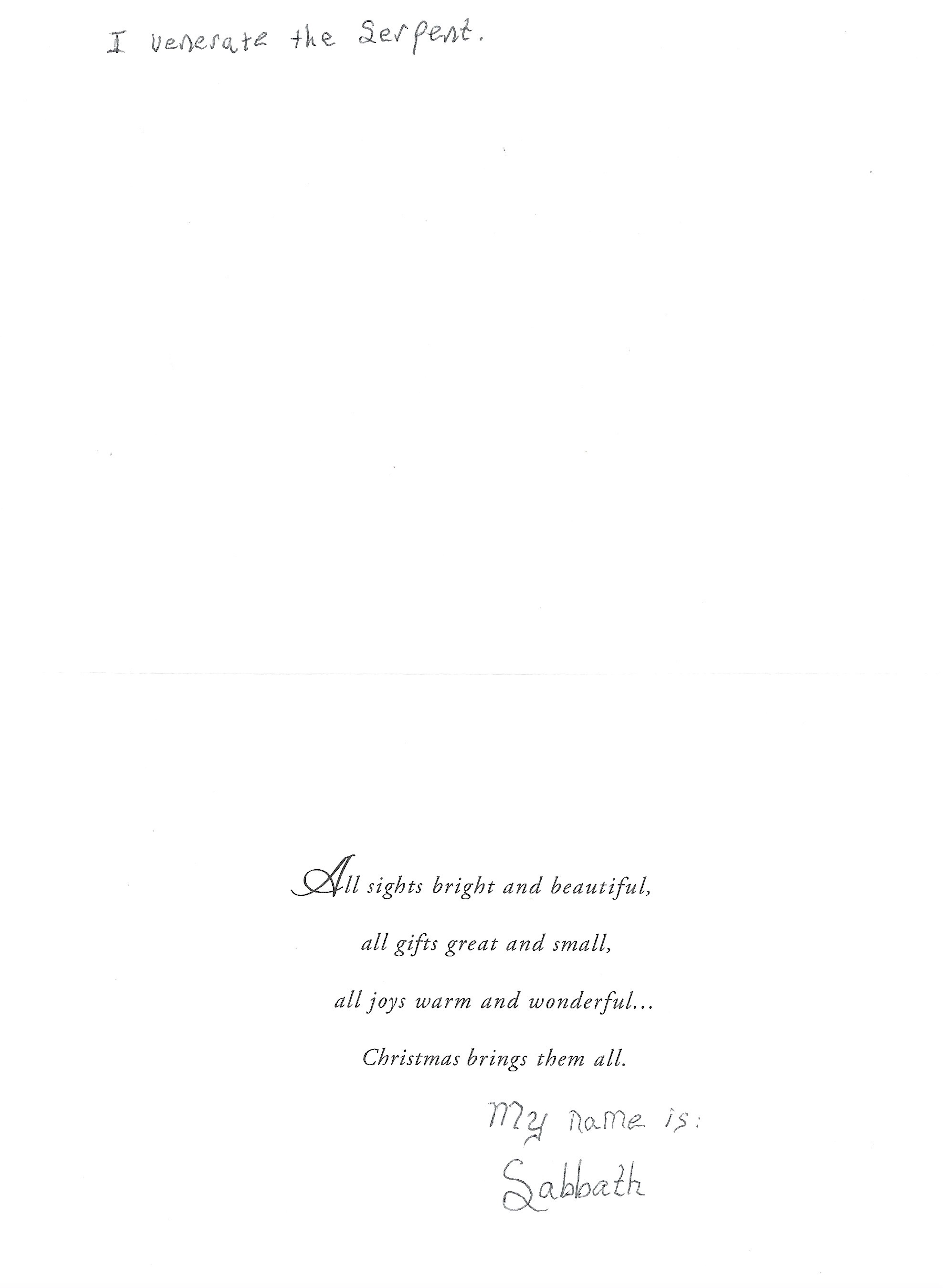 Harold Smith Christmas Card and Envelope Set Signed