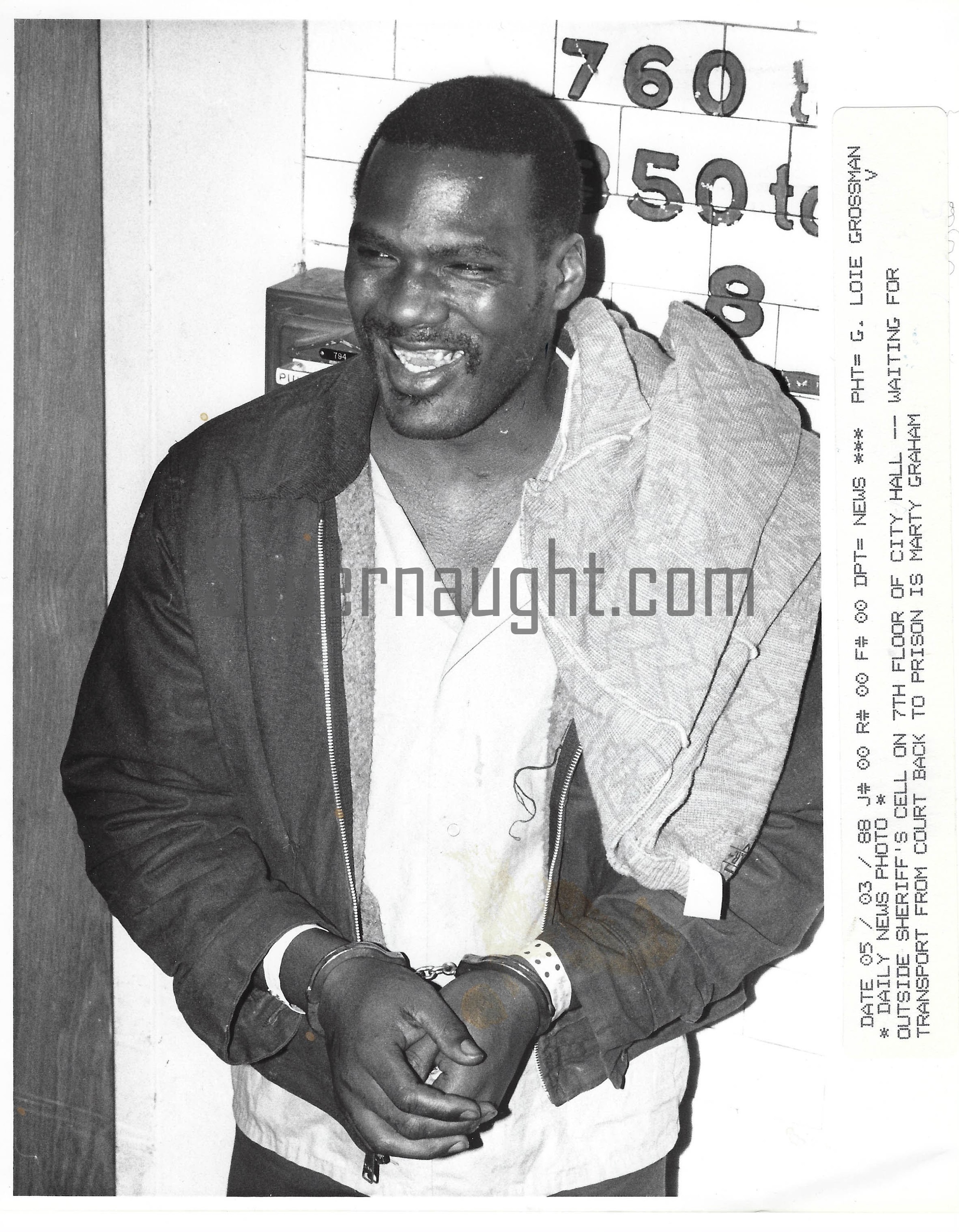 Harrison Graham 1988 Prison Transport Photo