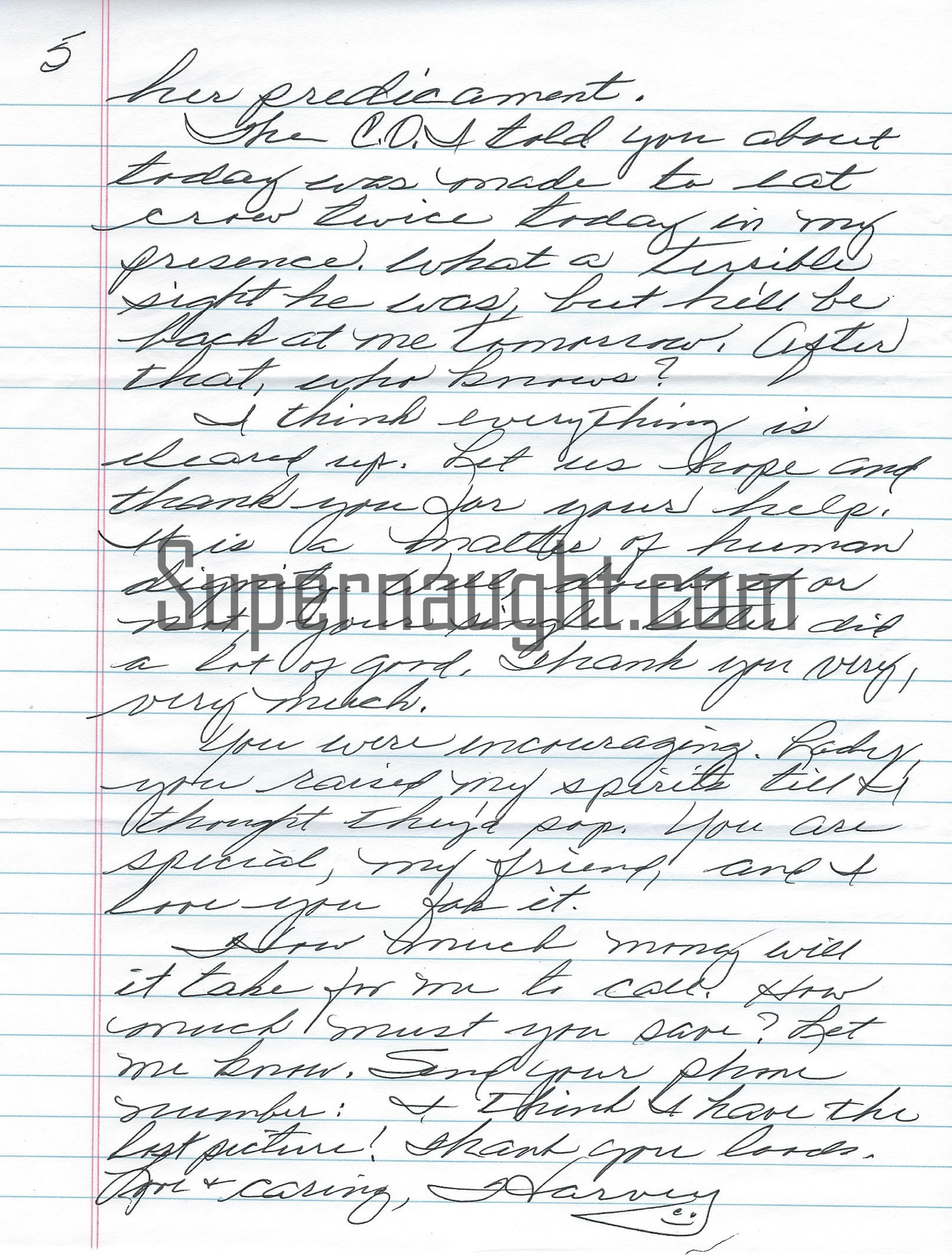 Harvey Carignan Letter And Envelope Both Signed image 2