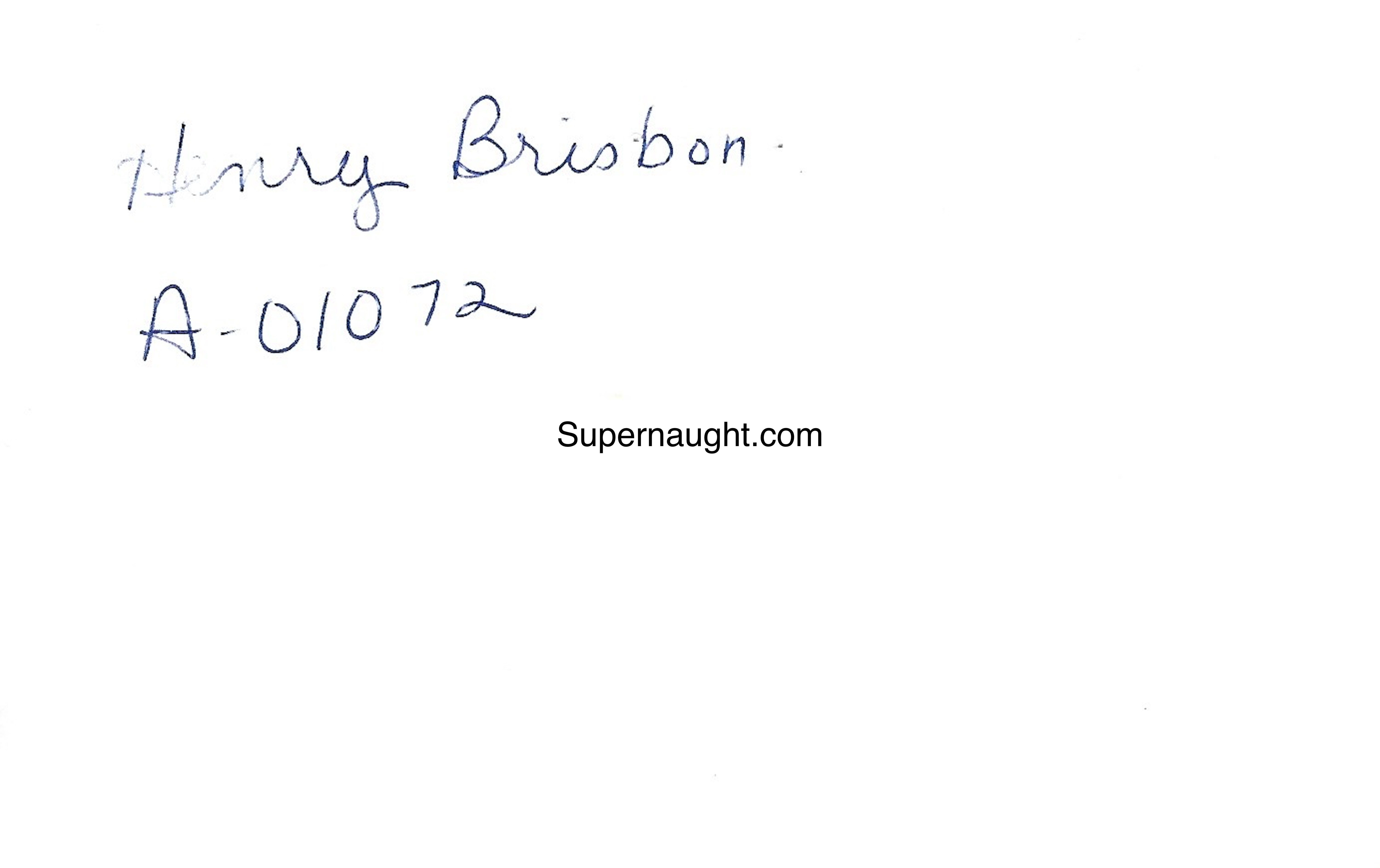 Henry Brisbon Vintage Mugshot image 2