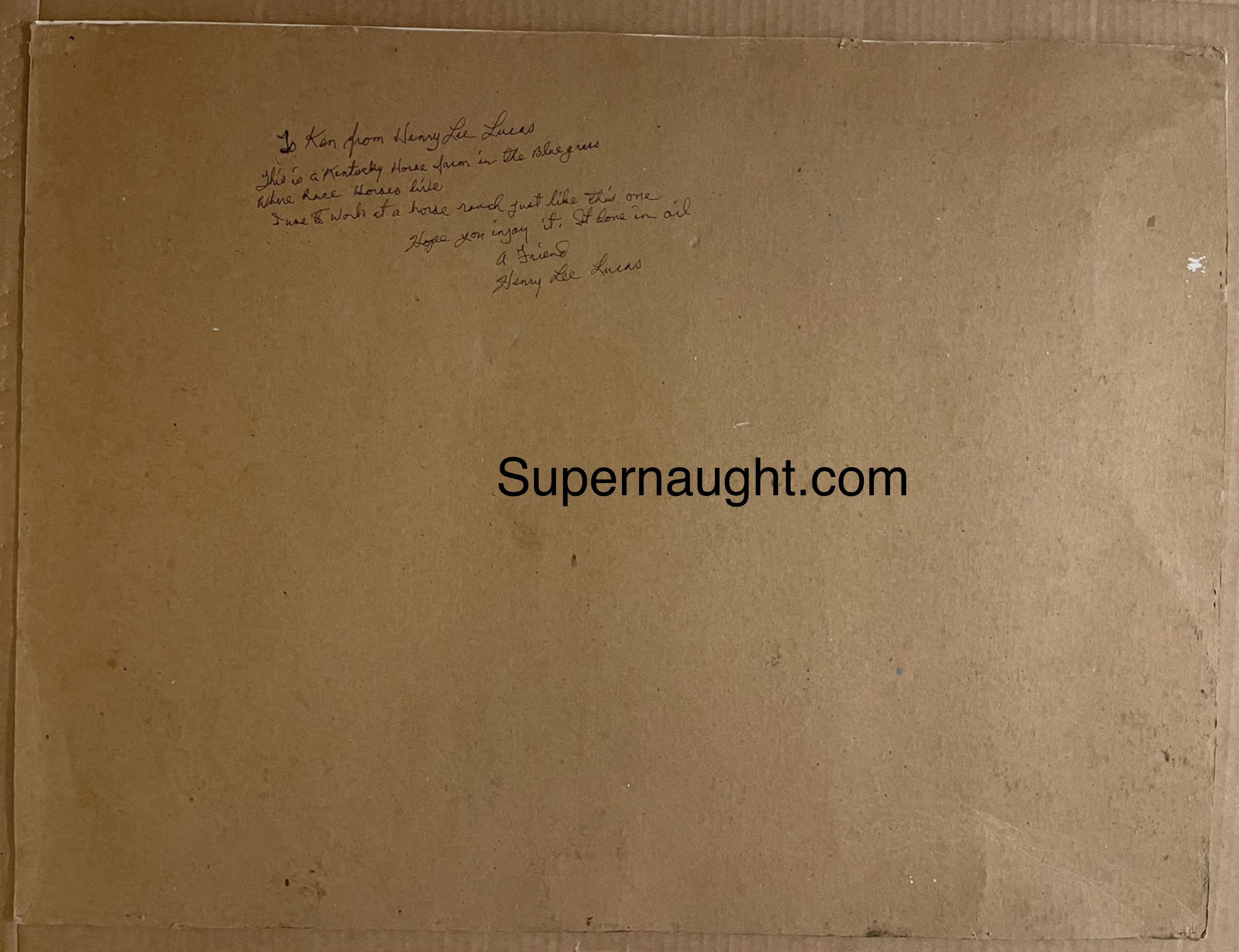 Henry Lee Lucas Horse Farm Painting image 2
