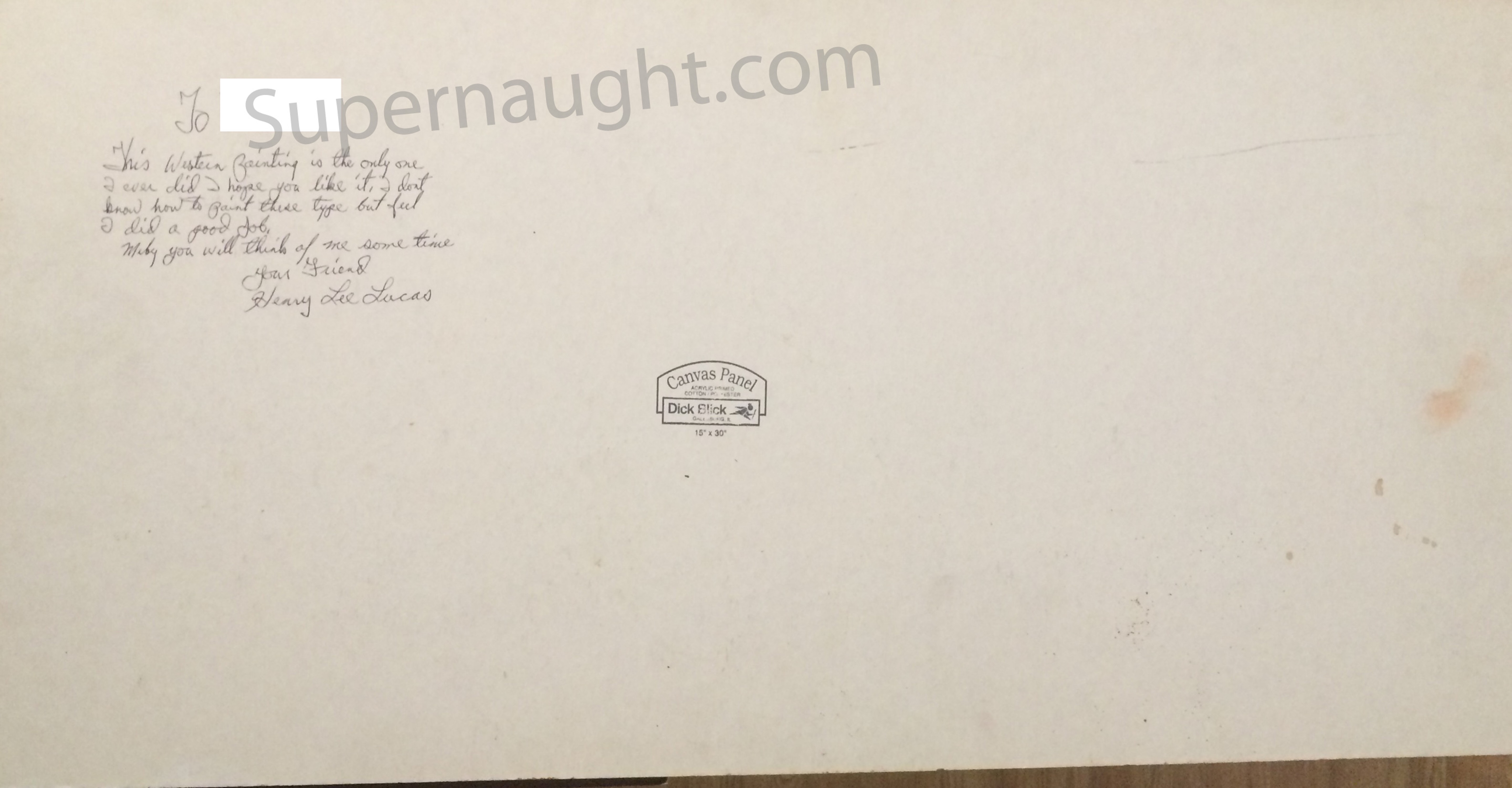 Henry Lee Lucas Western Painting Signed image 3