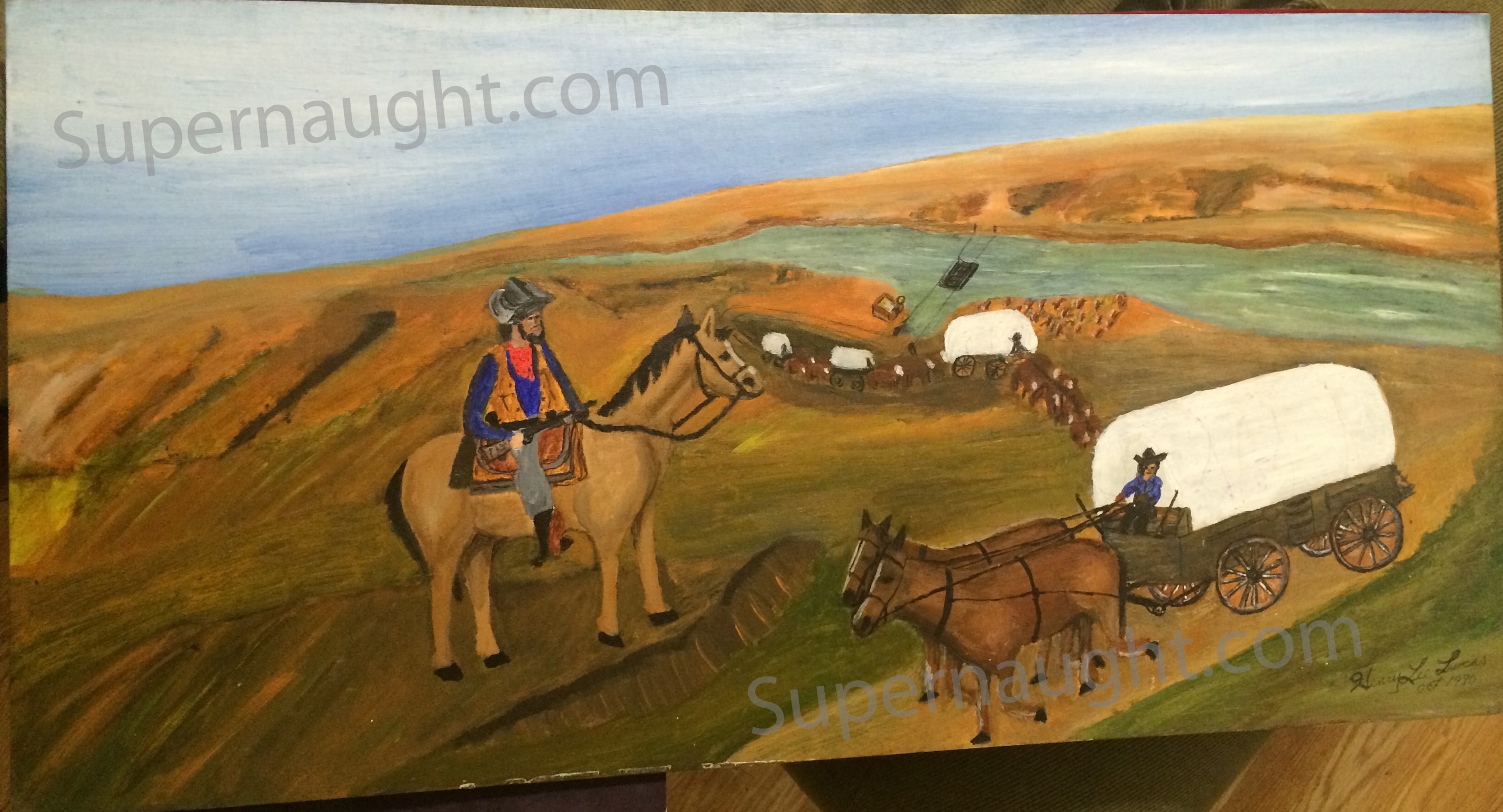 Henry Lee Lucas Western Painting Signed