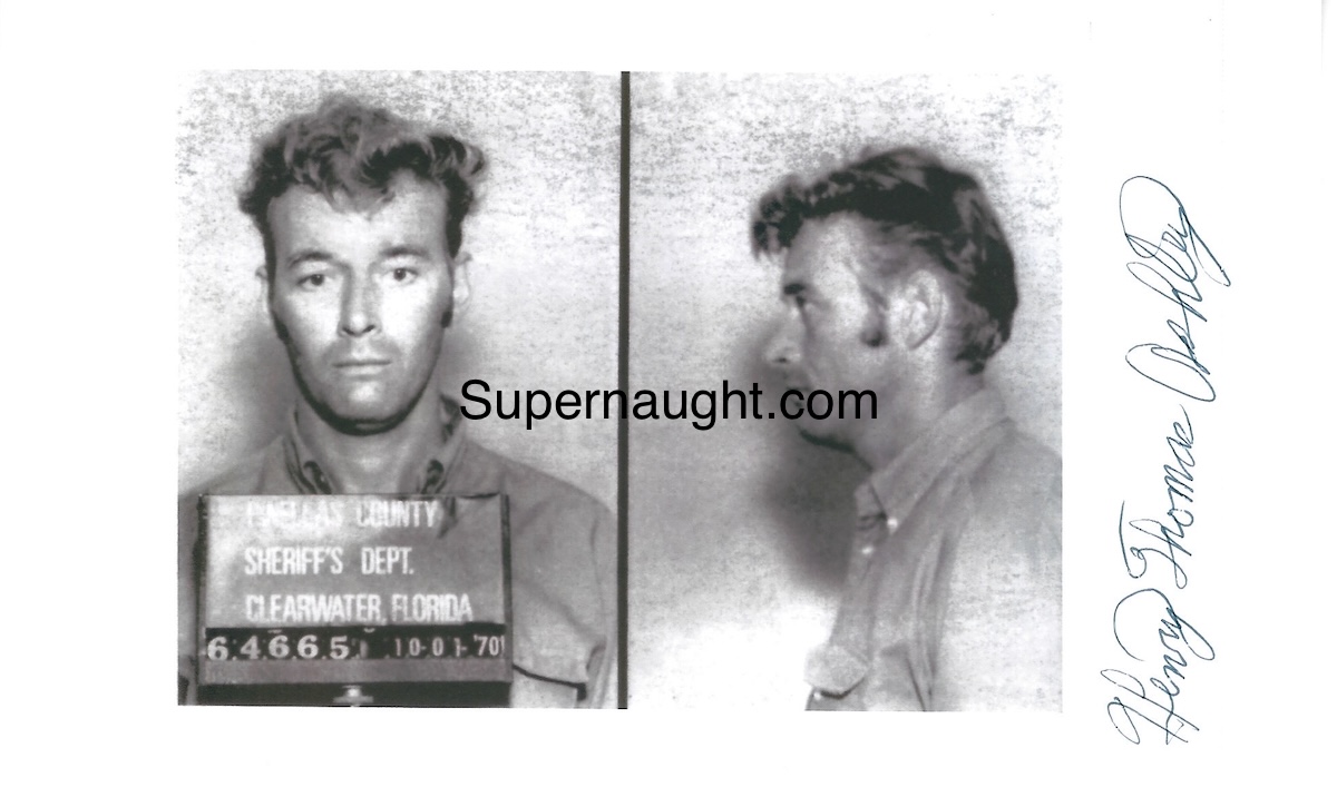 Henry Ashley Mugshot Signed Photo