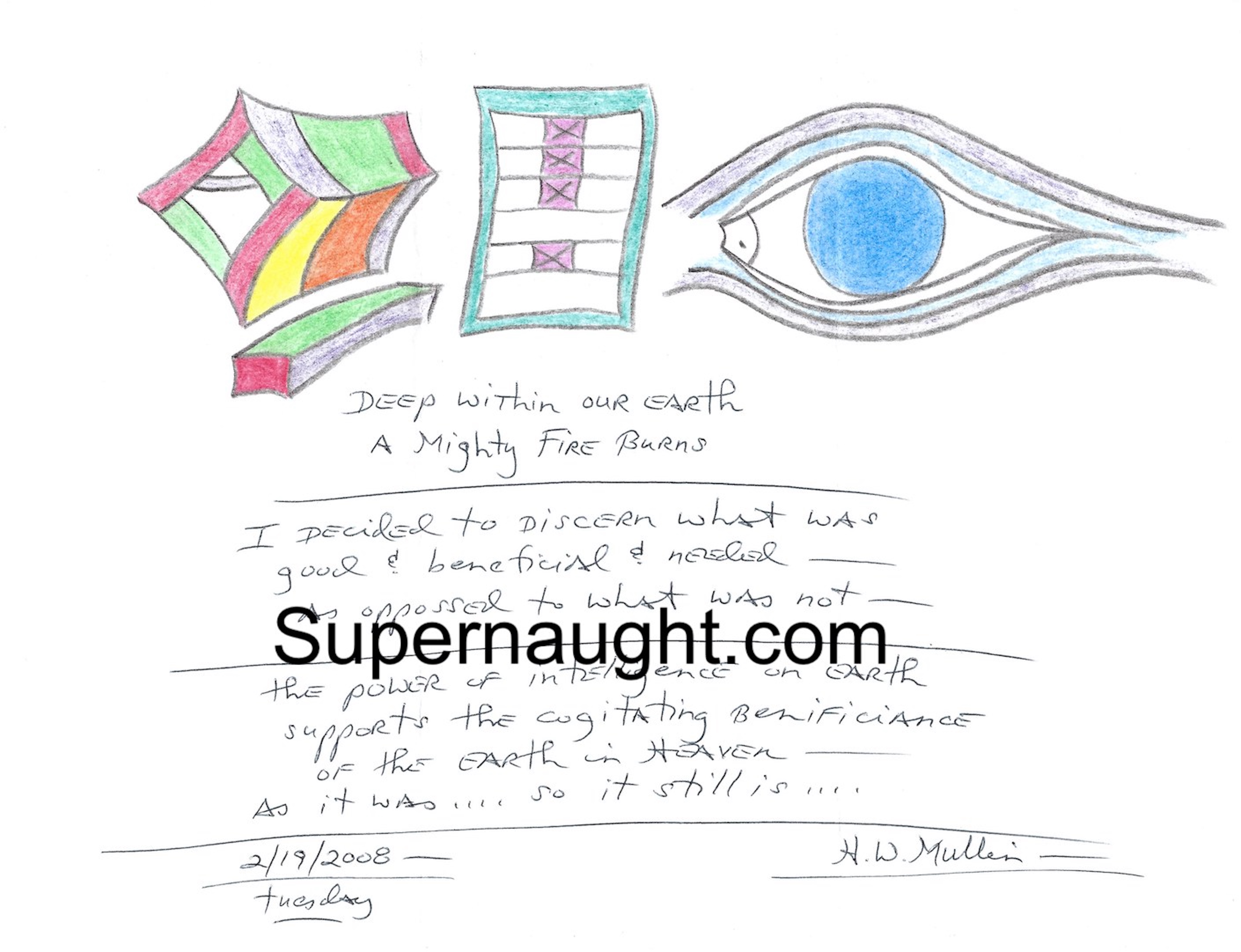 Herbert Mullin Deep Within Our Earth Artwork Signed