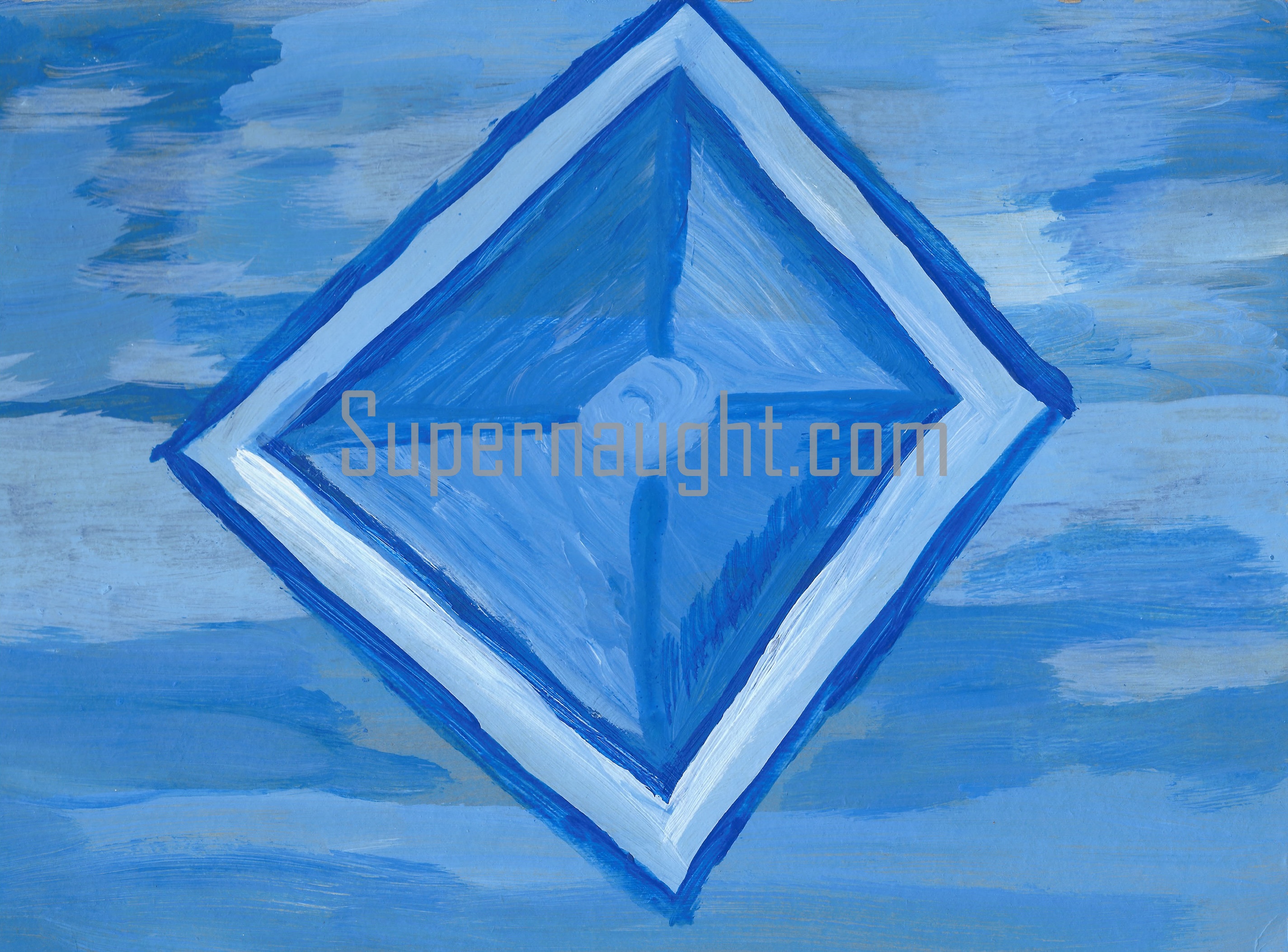 Herbert Mullin Dirac Acrylic Painting Signed
