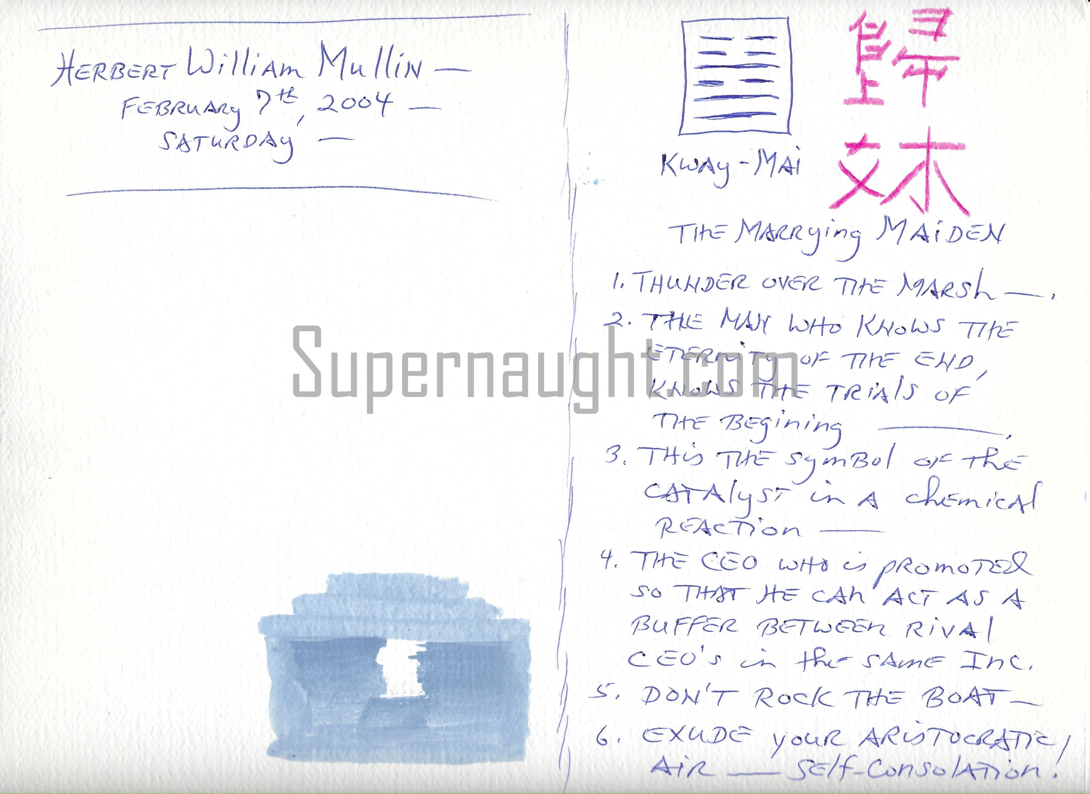 Herbert Mullin Kway Mai Painting Signed image 2
