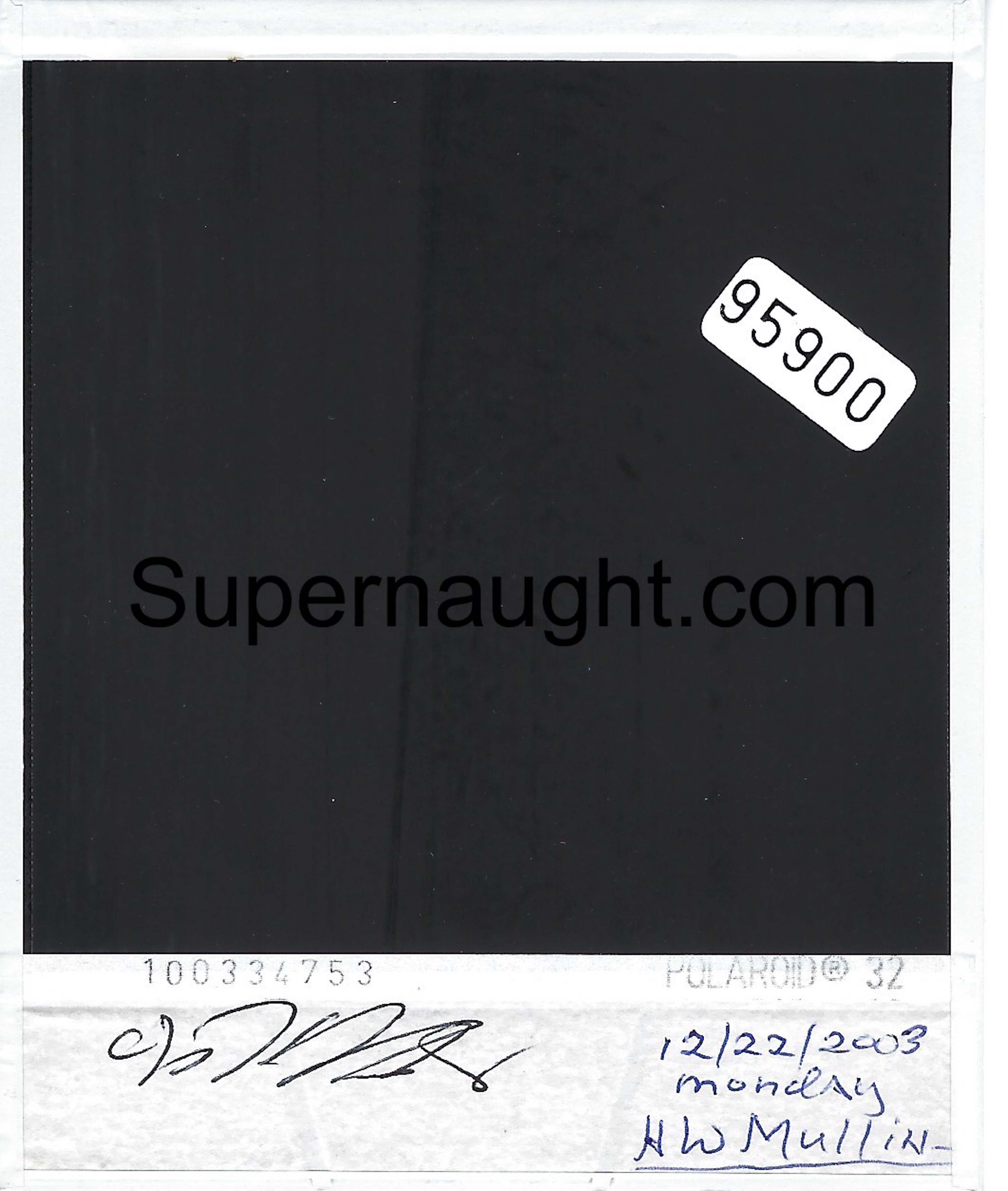 Herbert Mullin Polaroid Signed image 2